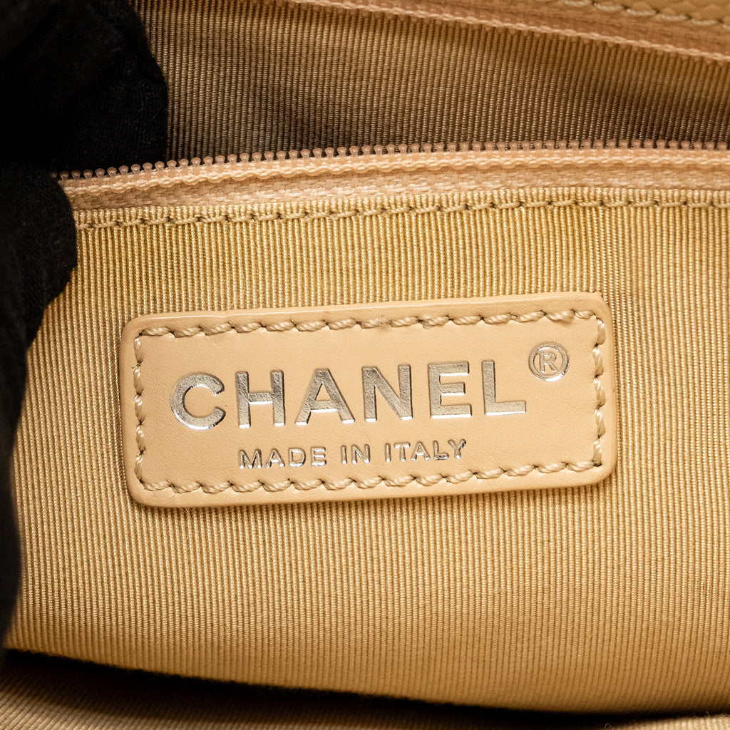 CHANEL GRAND SHOPPING TOTE BAG CAVIAR BEIGE SHW