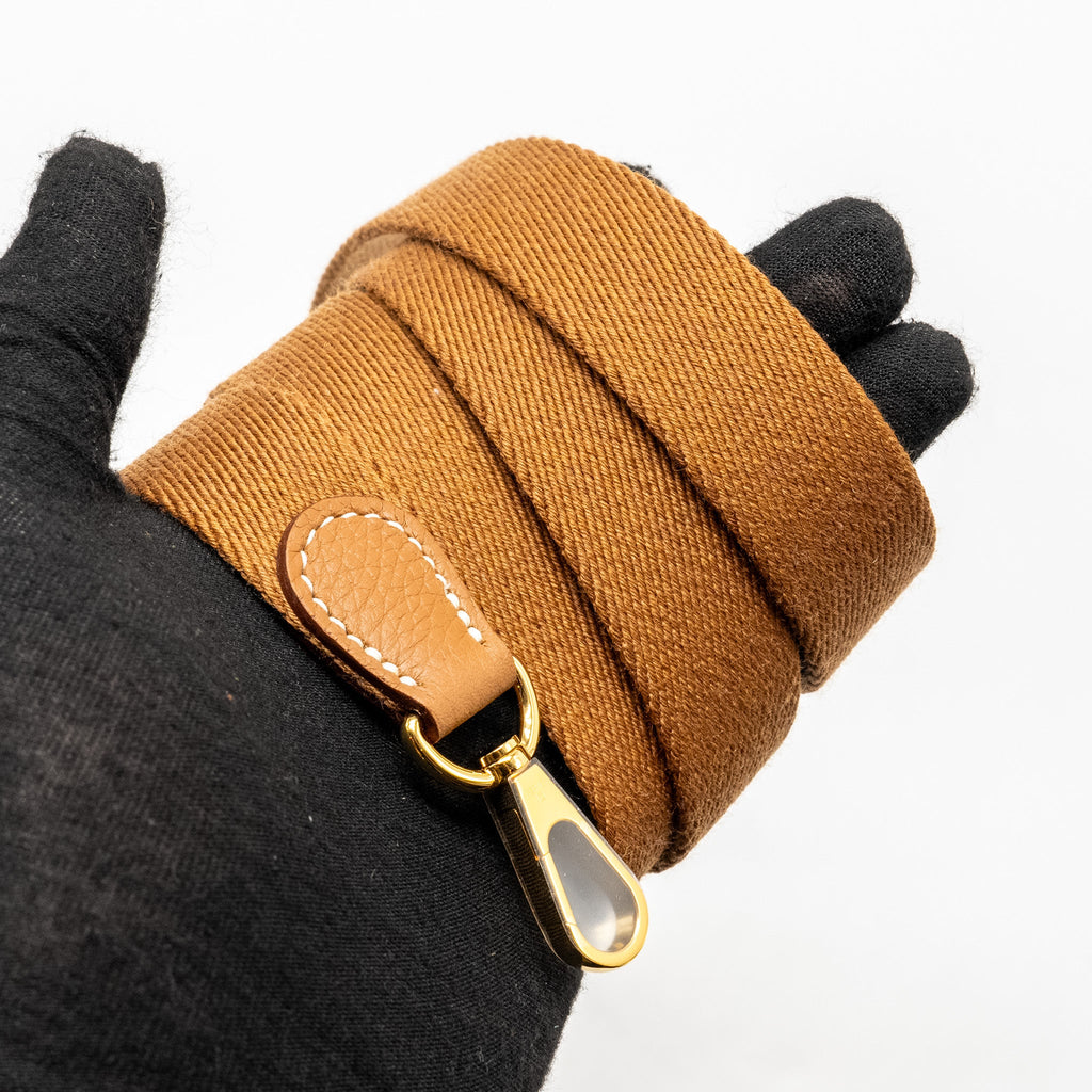 HERMES MINI EVELYNE TAURILLON MAURICE GOLD GHW