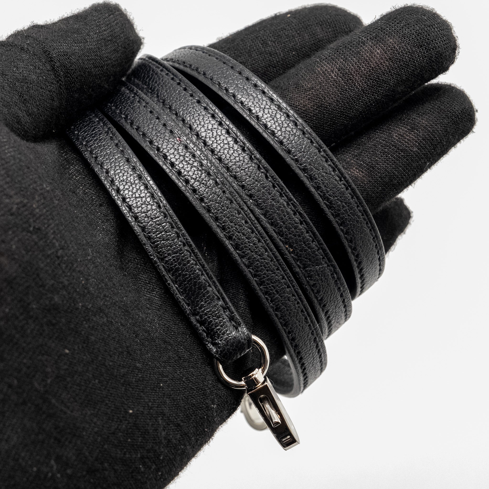 HERMES MINI BOLIDE CHEVRE MYSORE BLACK SHW