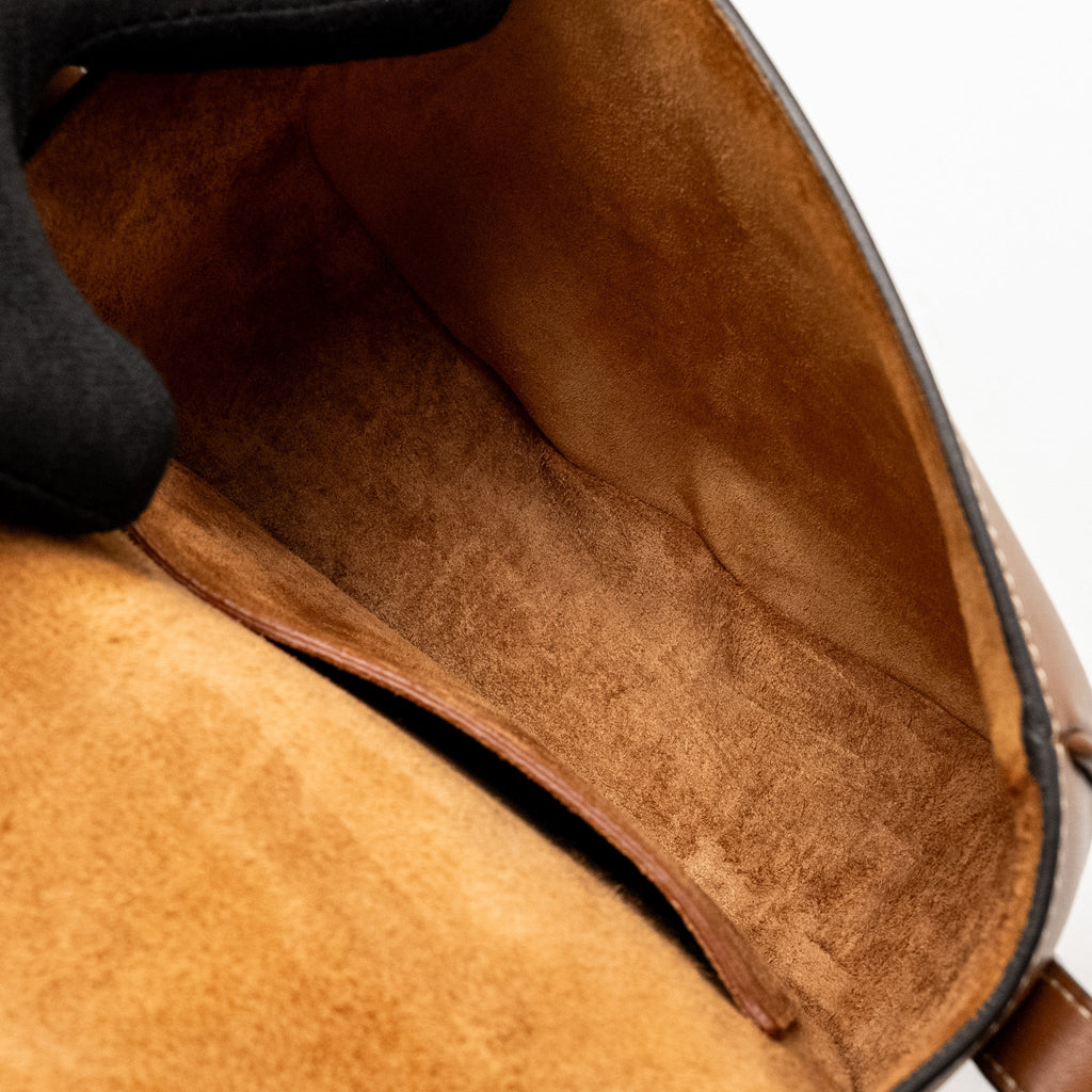 CELINE FOLCO CUIR TRIOMPHE SMOOTH CALFSKIN TAN GHW
