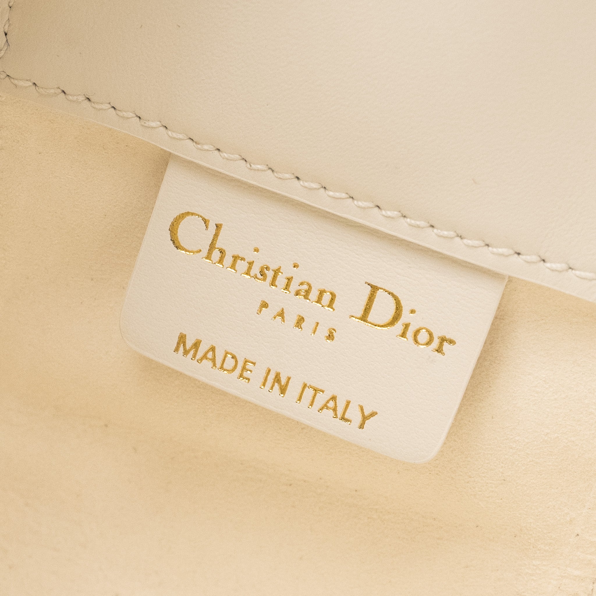 DIOR SMALL DIORCAMP BAG CALFSKIN WHITE LGHW