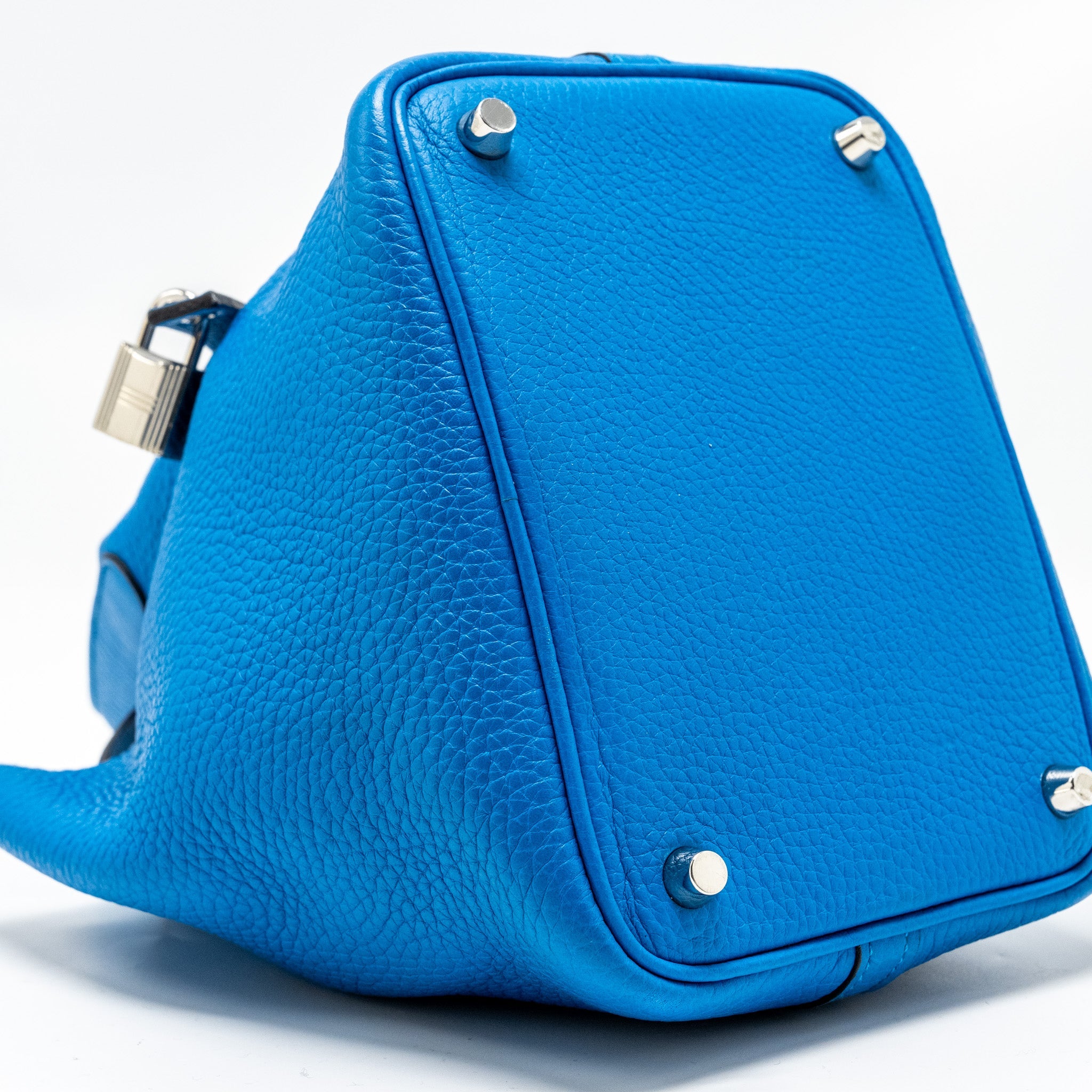HERMES PICOTIN 18 LOCK BAG CLEMENCE BLUE SHW