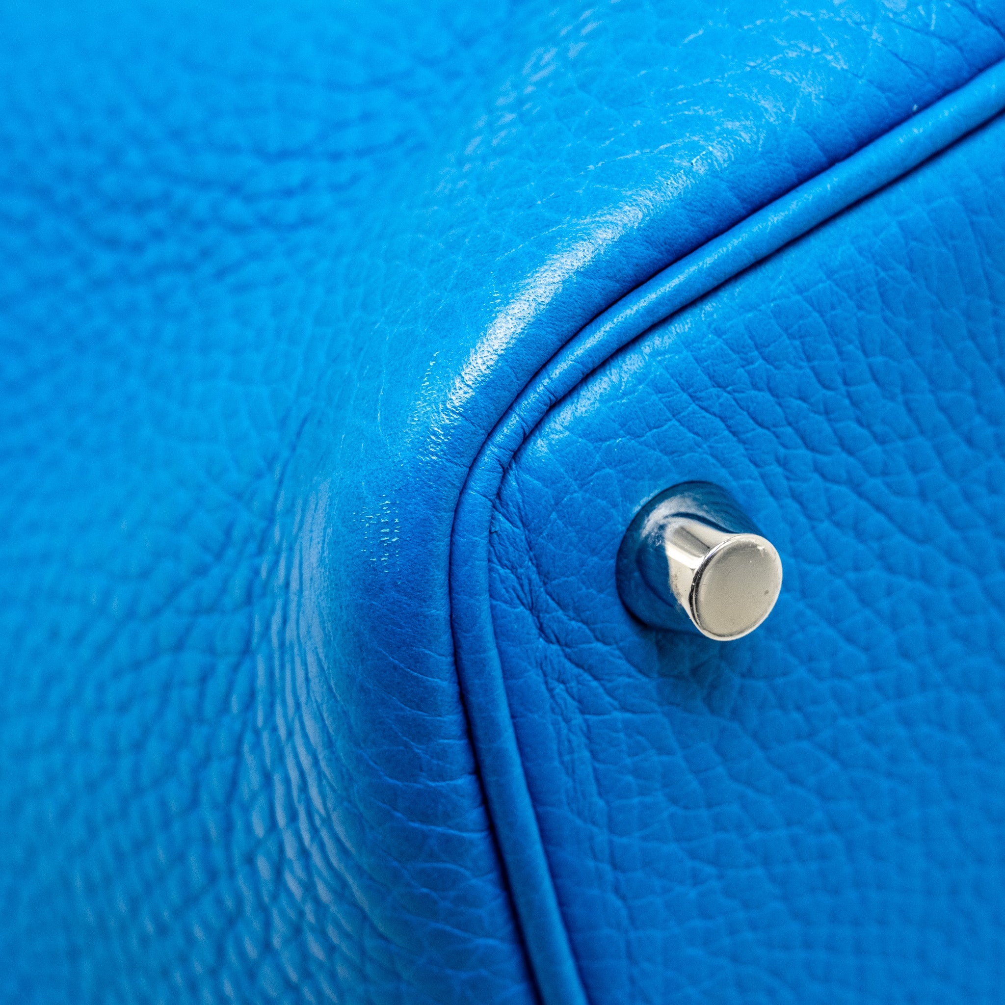 HERMES PICOTIN 18 LOCK BAG CLEMENCE BLUE SHW