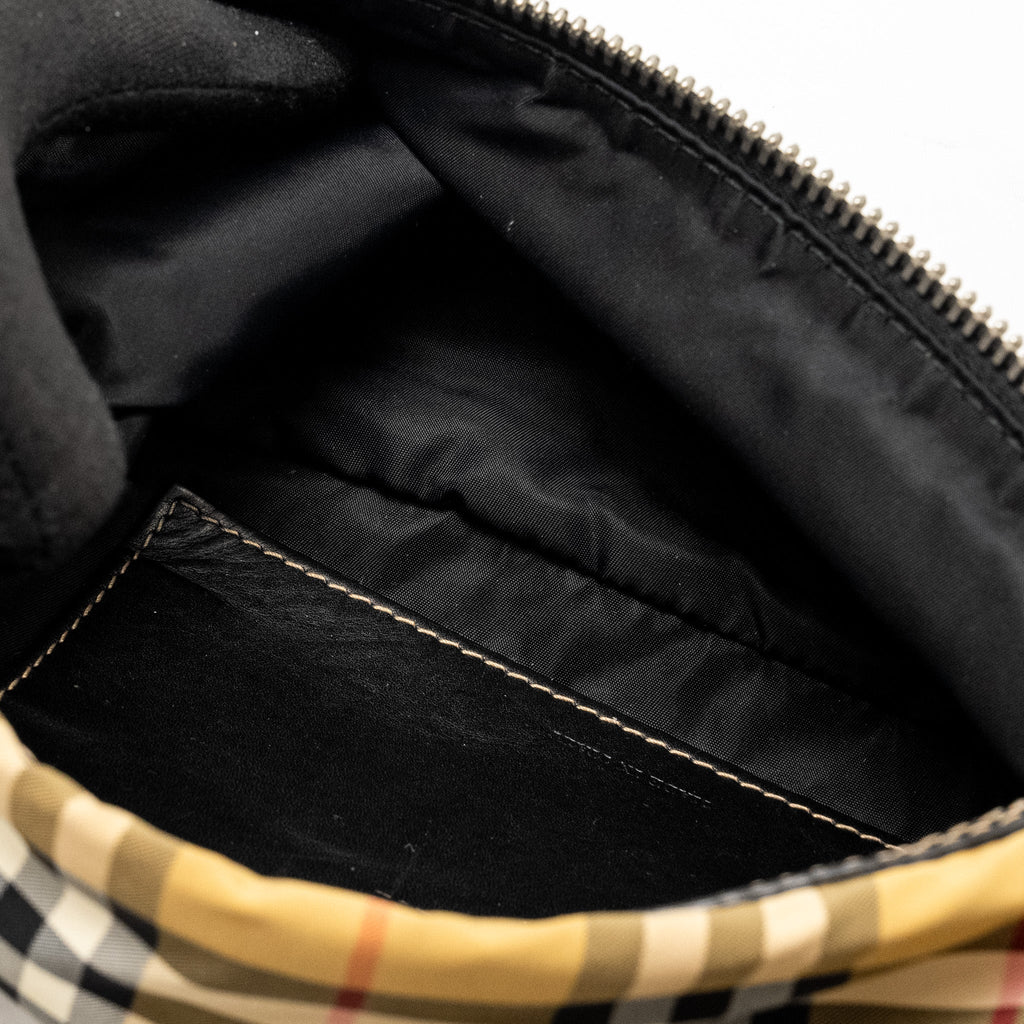 BURBERRY BELT BAG CHECK NYLON MULTICOLOUR SHW