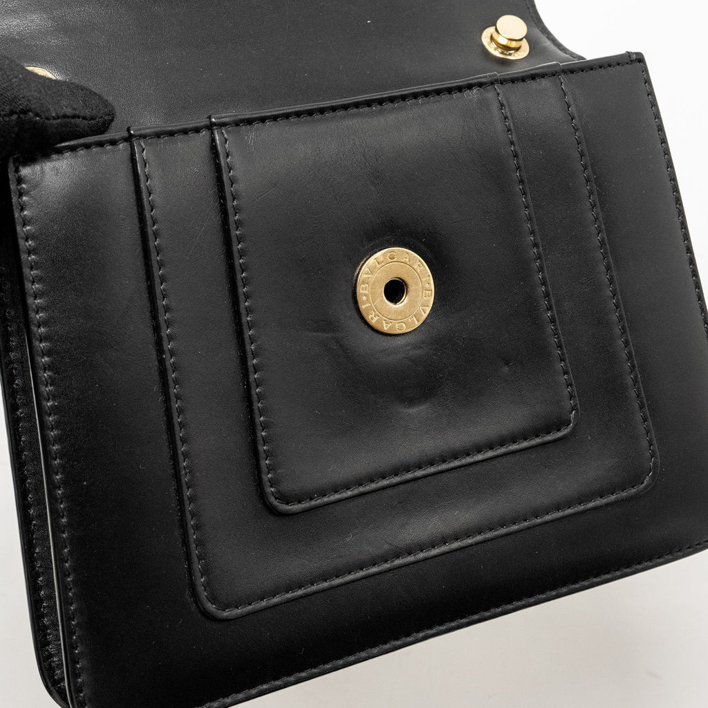 BVLGARI SERPENTI FOREVER CROSSBODY BAG CALFSKIN BLACK LGHW