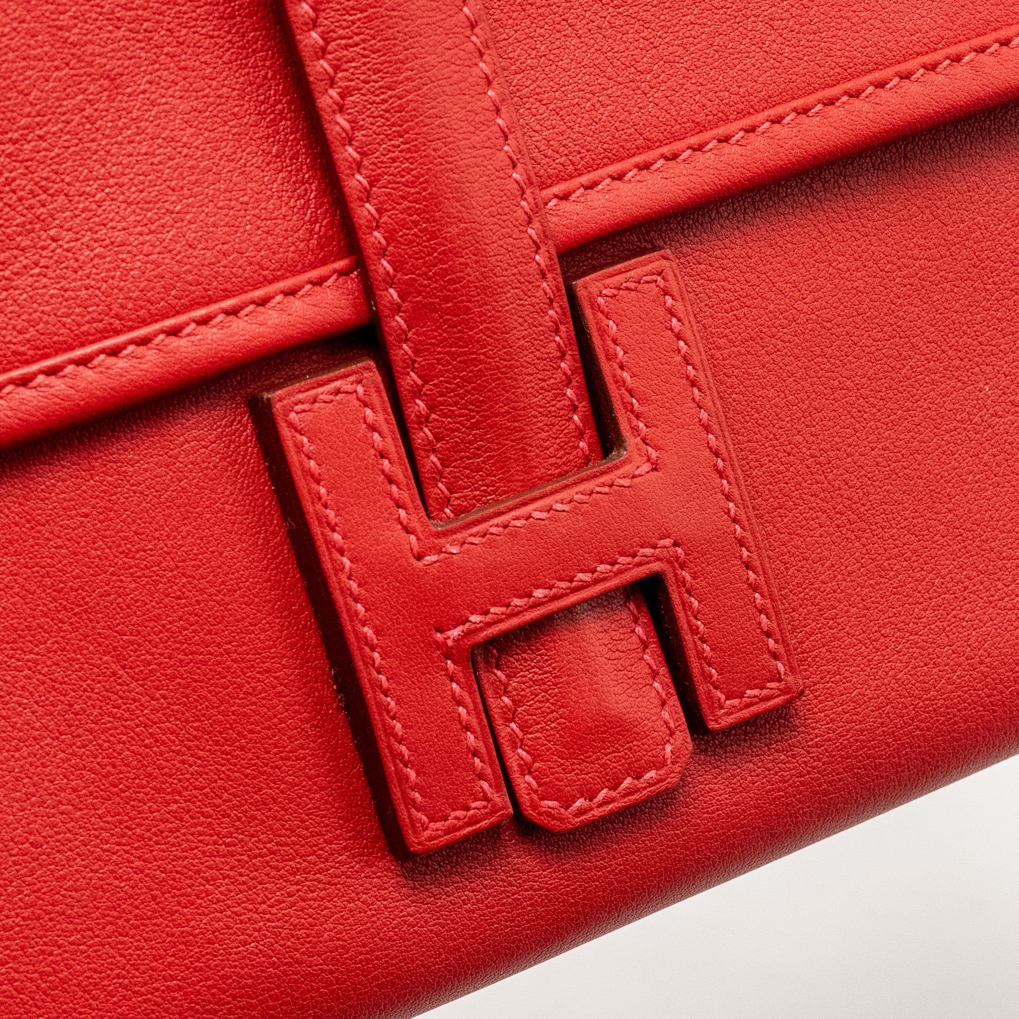HERMES JIGE ELAN WALLET SWIFT ROUGE SHW