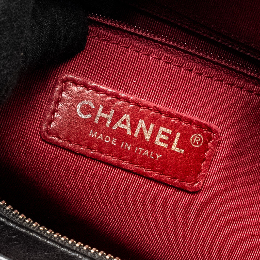 CHANEL GABRIELLE HOBO BAG CALFSKIN BLACK MULTICOLOUR HARDWARE