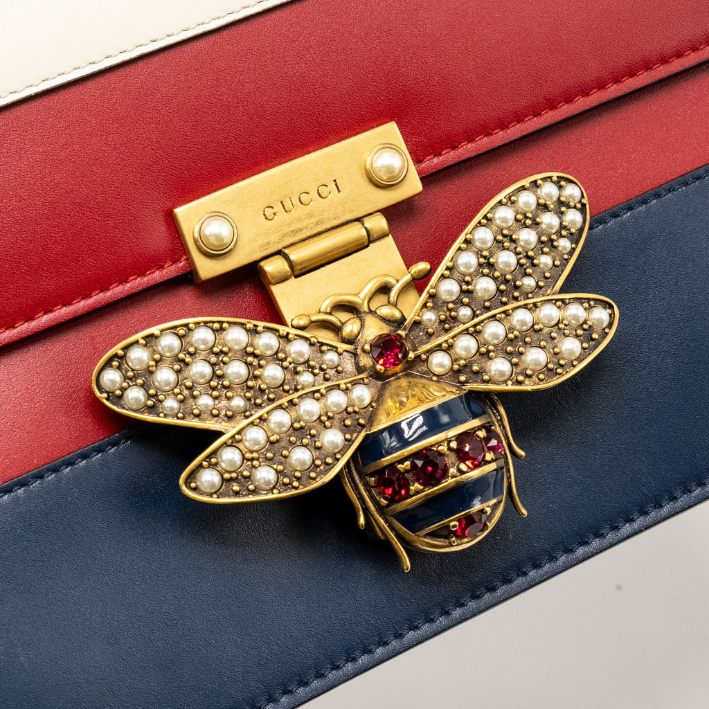 GUCCI QUEEN MARGARET SHOULDER BAG CALFSKIN MULTICOLOUR GHW