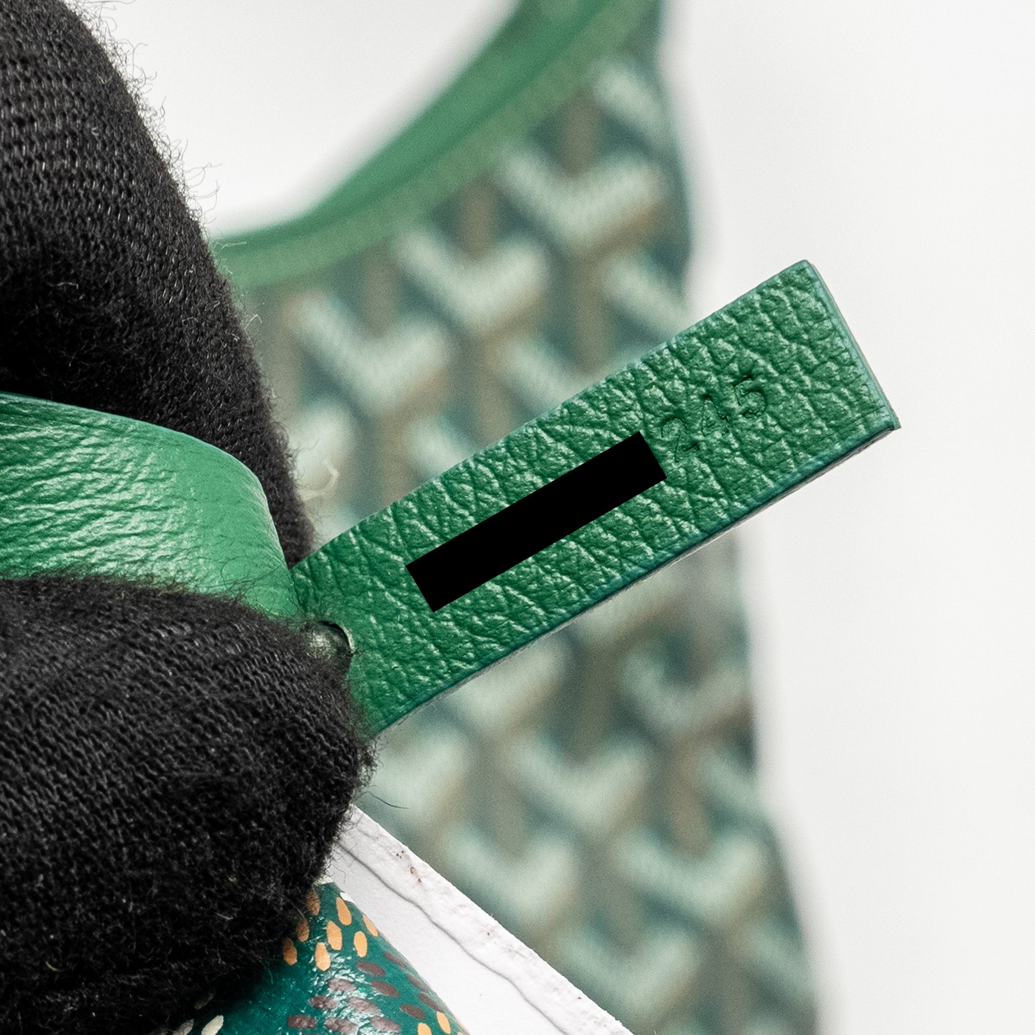 GOYARD BOHEME HOBO BAG GOYARDINE CANVAS / CALFSKIN GREEN
