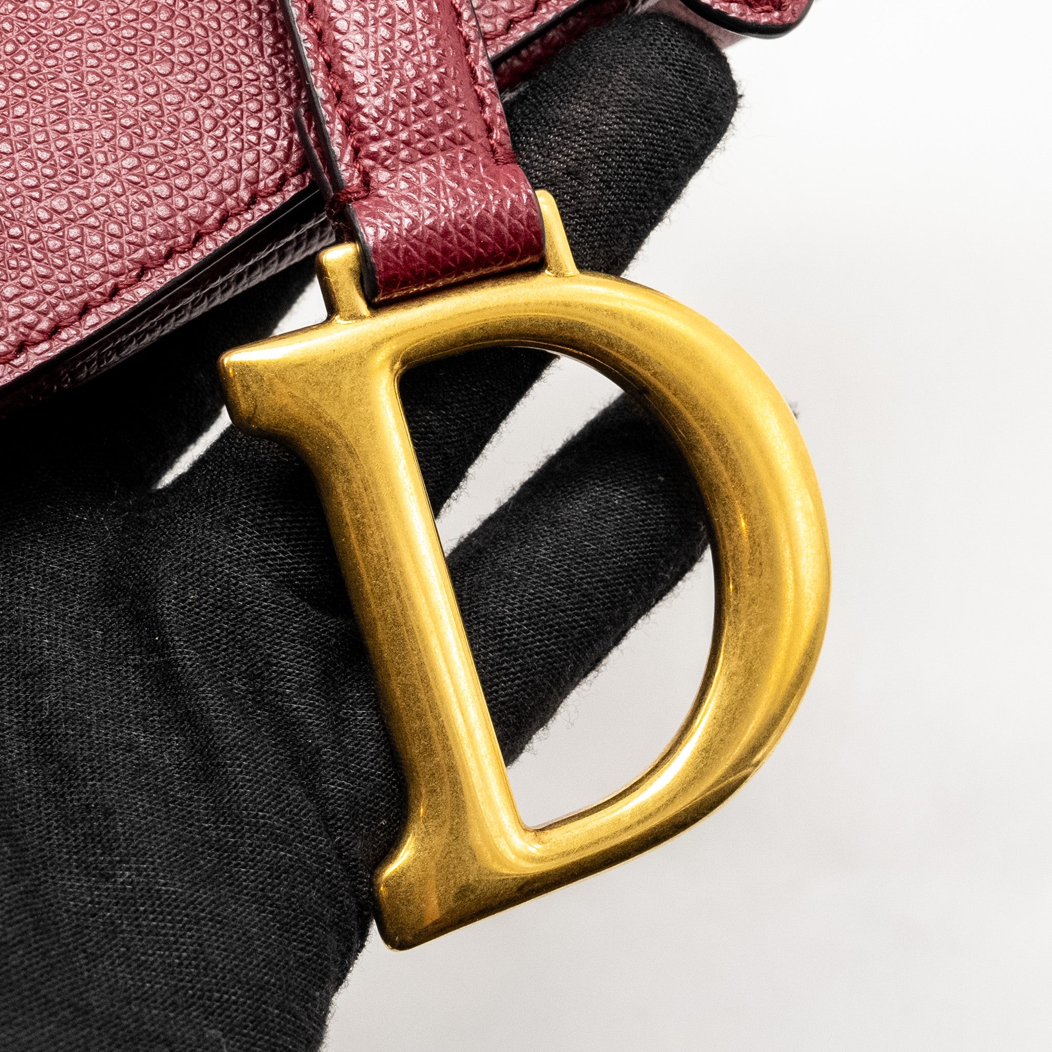 DIOR MEDIUM SADDLE BAG CALFSKIN RED GHW