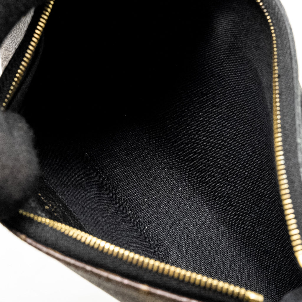 LOUIS VUITTON PALLAS CLUTCH MONOGRAM 2 WAY SHOULDER BAG MONOGRAM CANVAS/LEATHER BLACK GHW