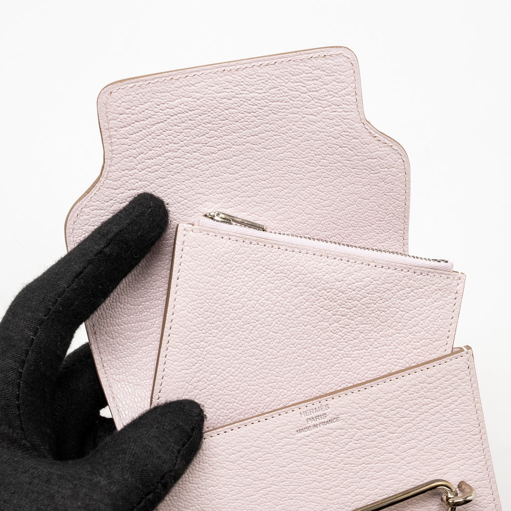 HERMES ROULIS SLIM CHÈVRE MYSORE MAUVE PALE SHW