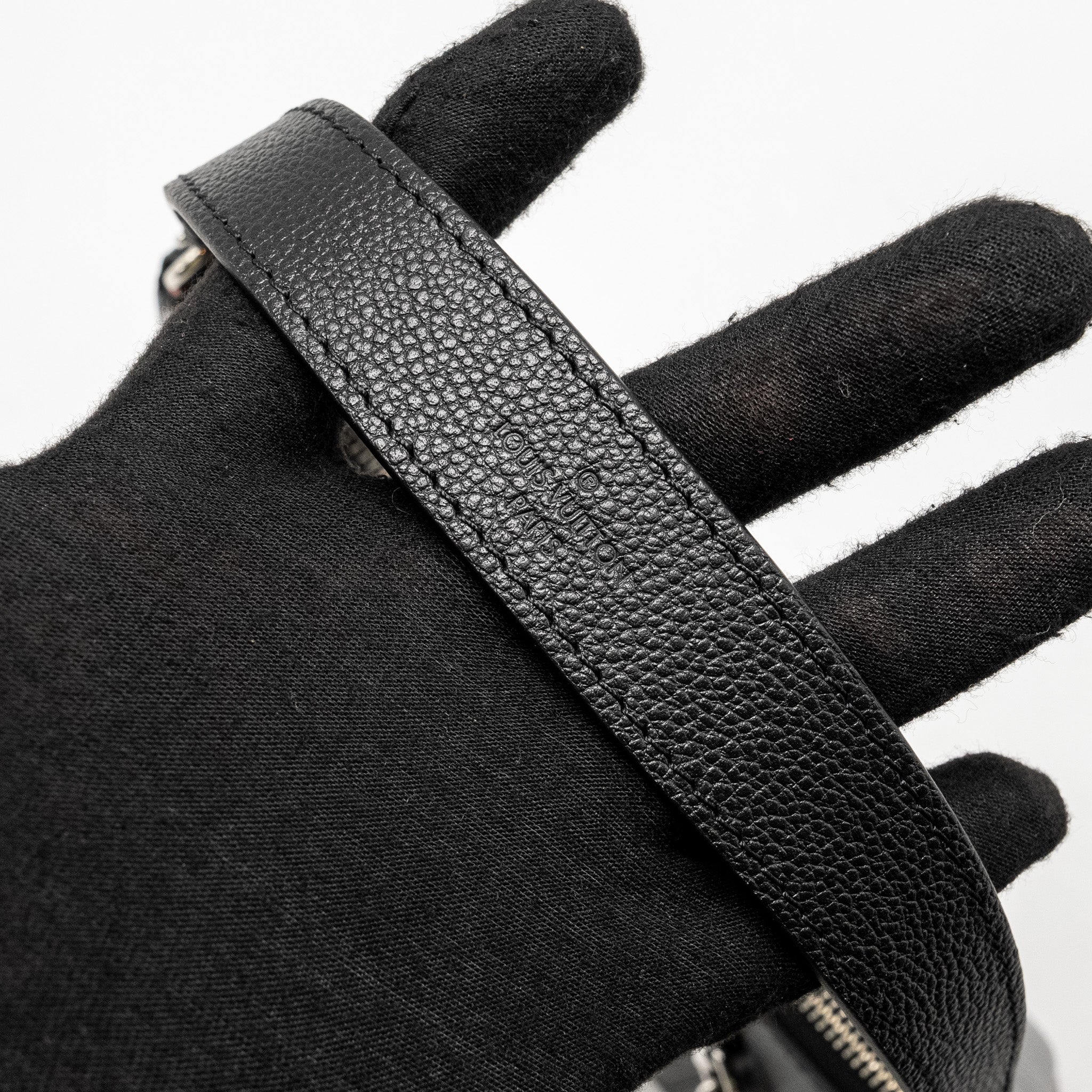 LOUIS VUITTON MARELLE GRAINED EPI/CANVAS BLACK SHW
