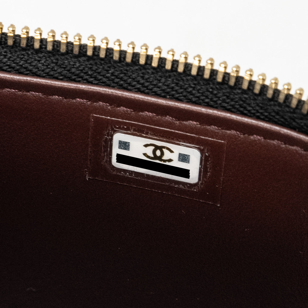 CHANEL MINI VANITY WITH CHAIN CAVIAR BLACK LGHW (MICROCHIP)