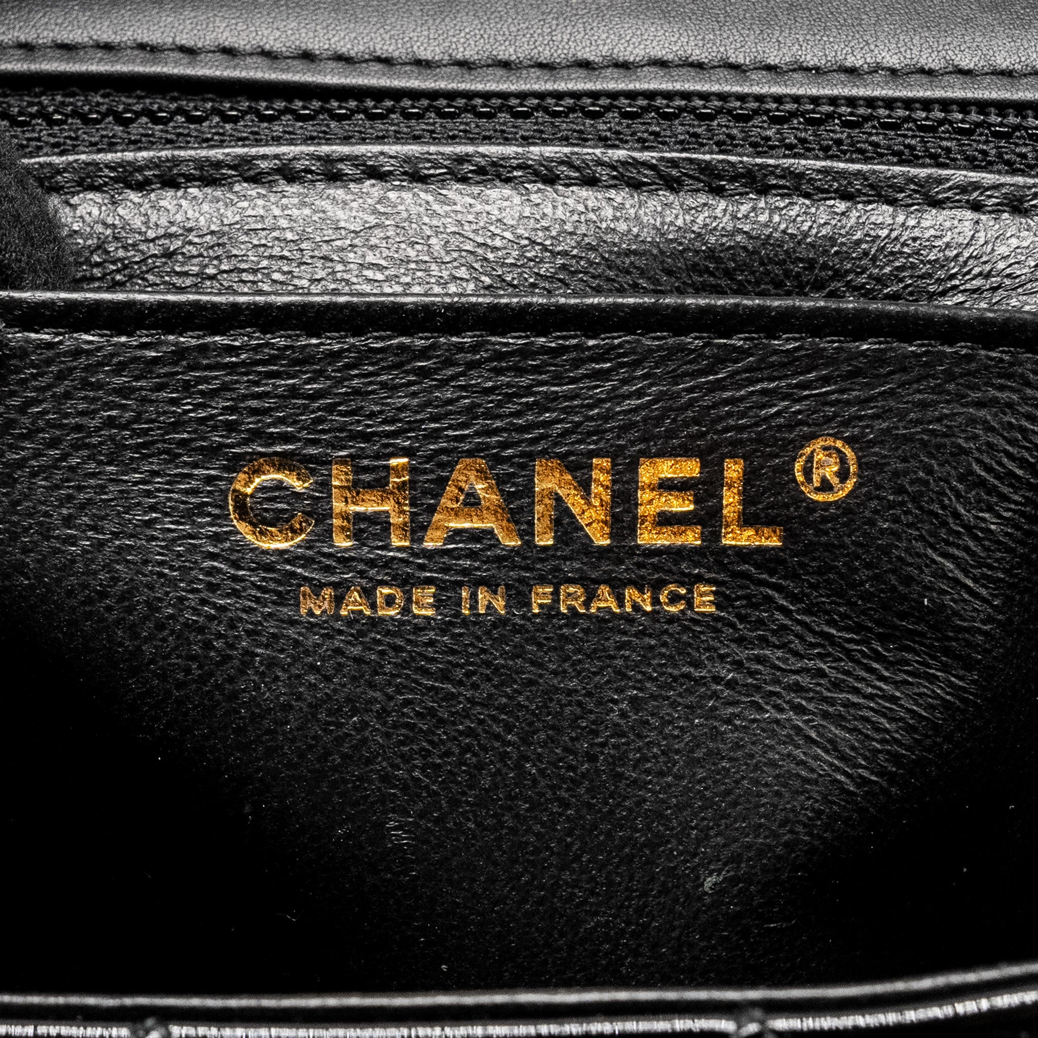 CHANEL MINI RECTANGULAR FLAP BAG PATENT BLACK LGHW
