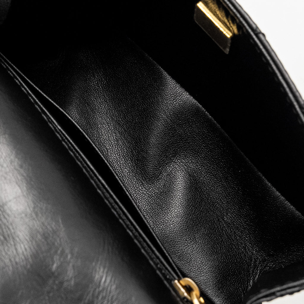 CHANEL MINI 2.55 REISSUE AGED CALFSKIN BLACK GHW (MICROCHIP)