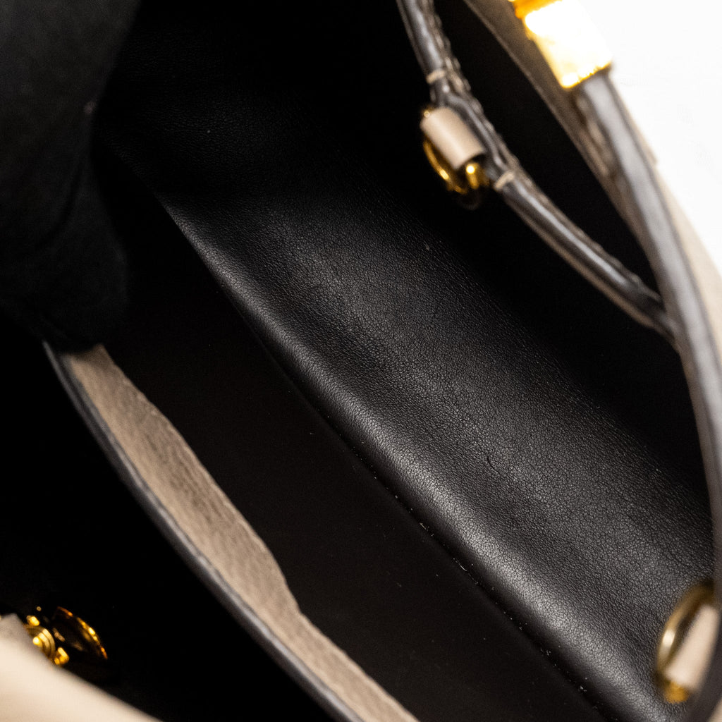 LOUIS VUITTON CAPUCINES BB TAURILLON LIGHT GREY GHW