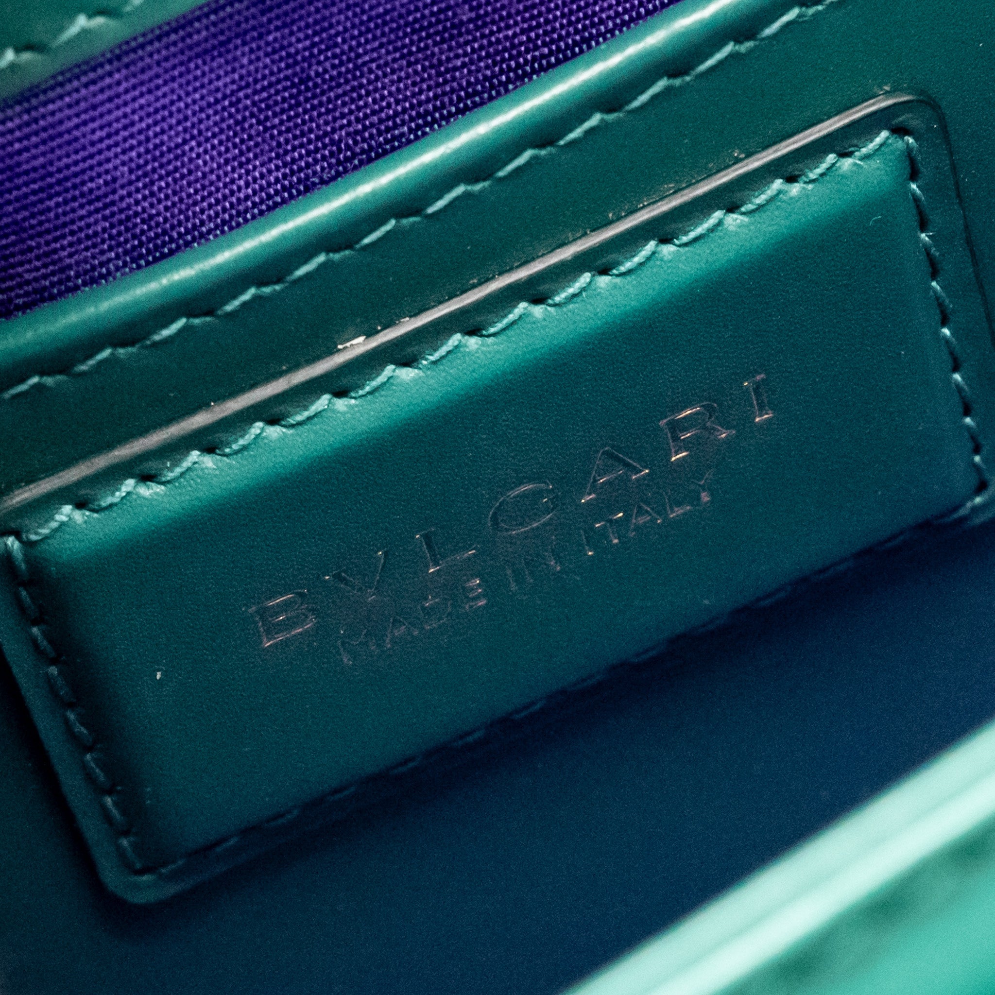 BVLGARI SERPENTI FOREVER BAG CALFSKIN GREEN LGHW