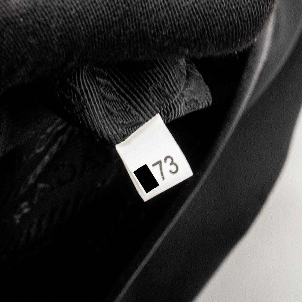 PRADA TOTE BAG CANVAS BLACK GHW