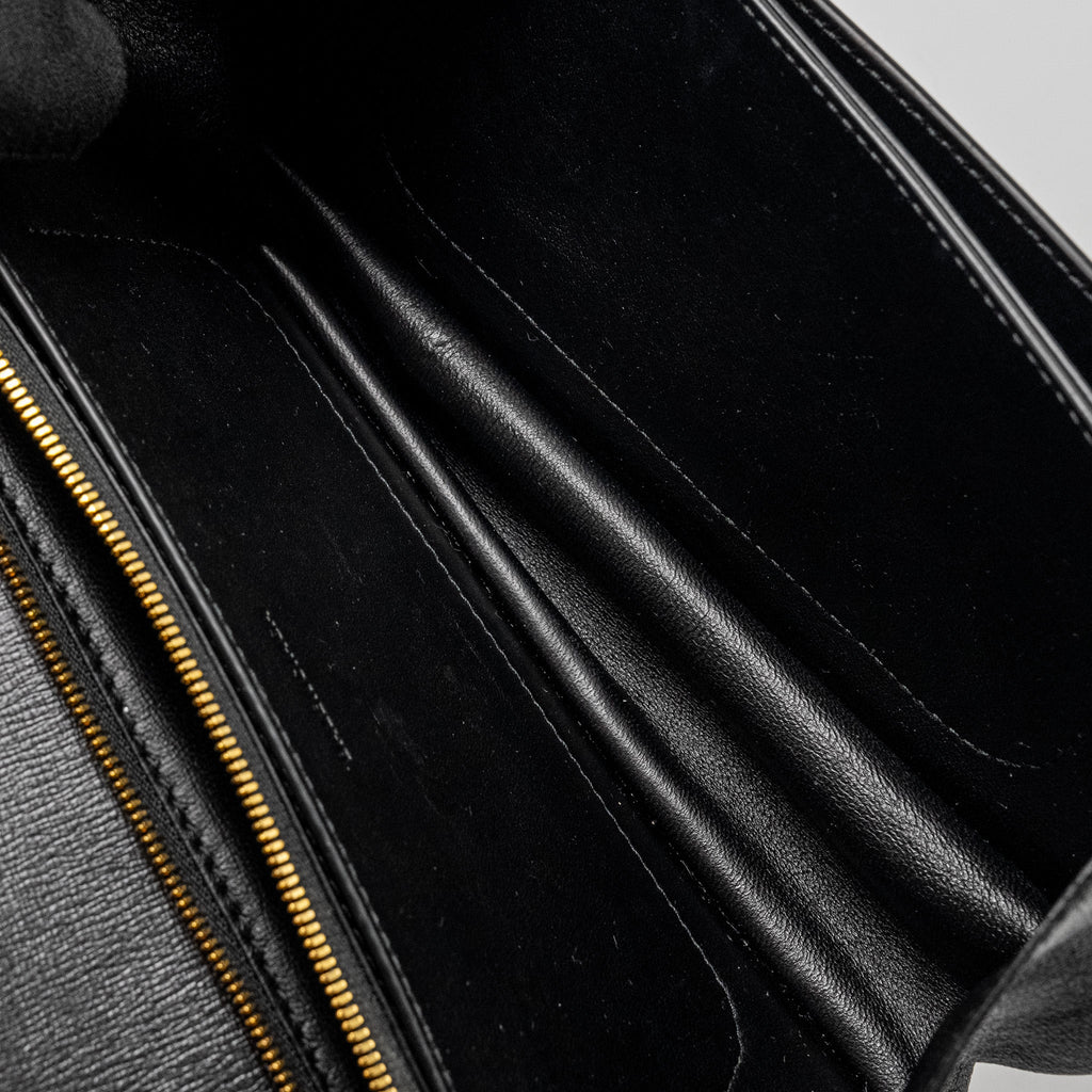 BALENCIAGA GOSSIP SHOULDER BAG CALFSKIN BLACK GHW