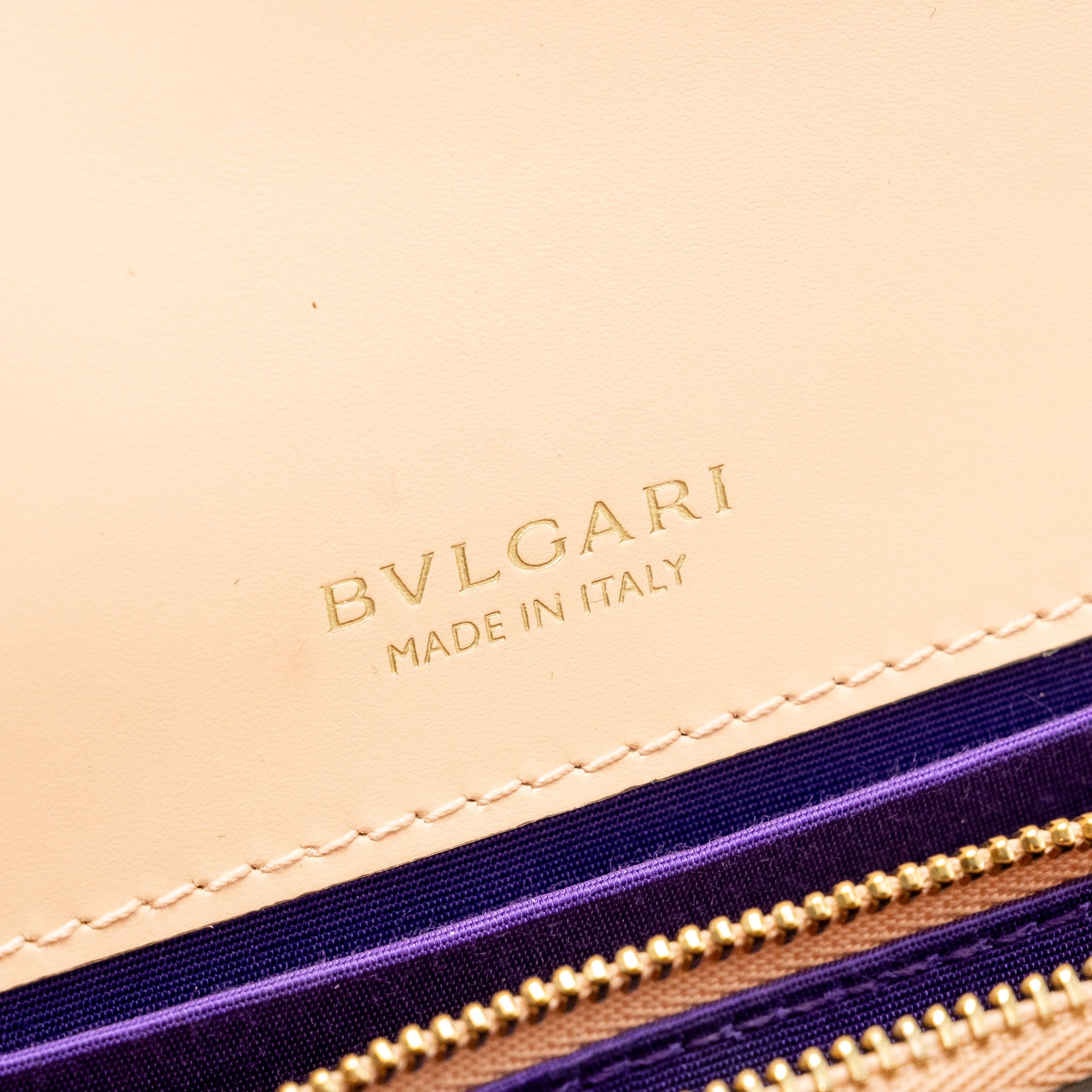 BVLGARI SERPENTI FOREVER FLAP BAG CALFSKIN PEACH LGHW
