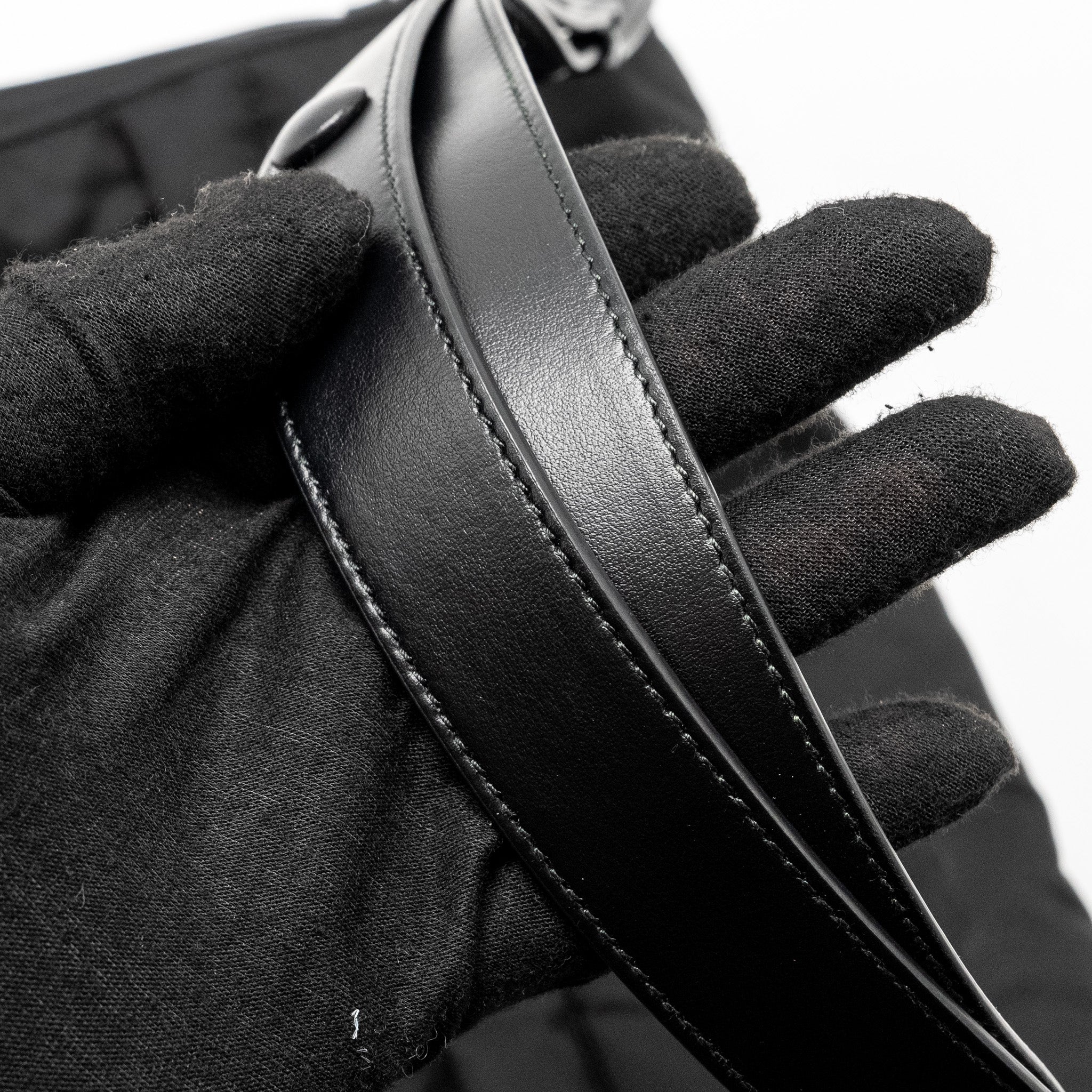 PRADA PADDED RE-NYLON SHOULDER BAG BLACK SHW