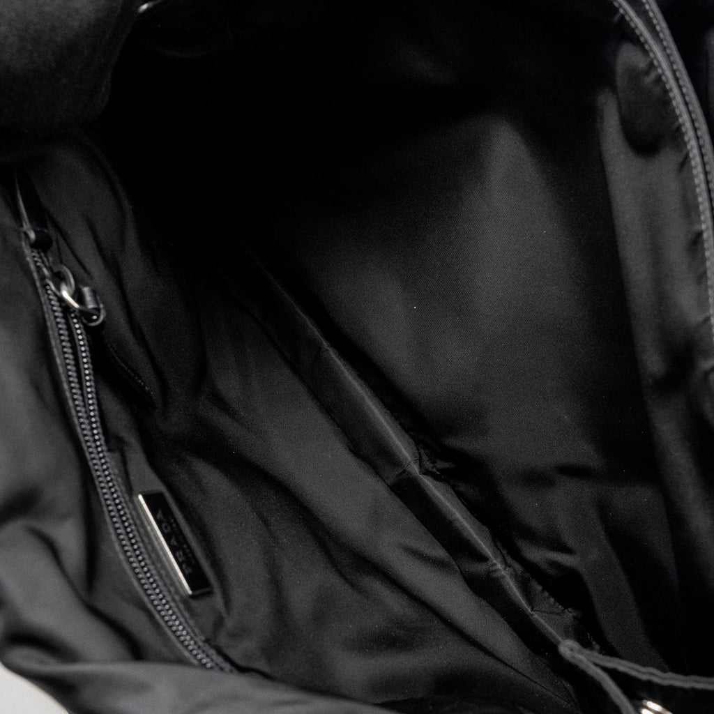 PRADA PADDED RE-NYLON SHOULDER BAG BLACK SHW