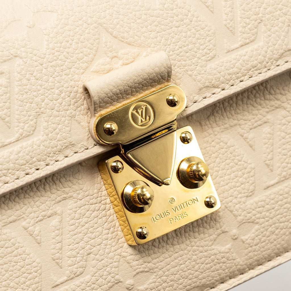 LOUIS VUITTON WALLET ON CHAIN MÉTIS MONOGRAM EMPREINTE CREAM GHW