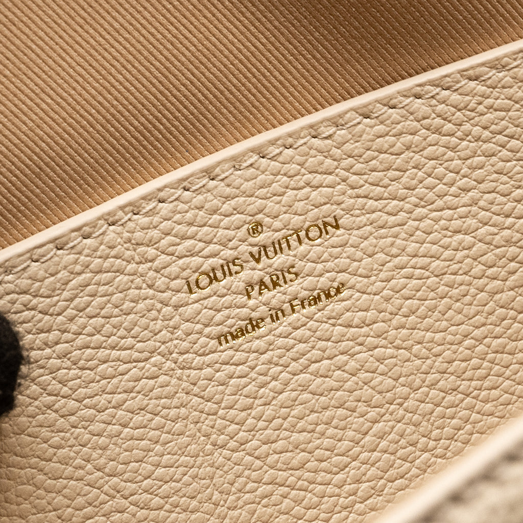 LOUIS VUITTON WALLET ON CHAIN MÉTIS MONOGRAM EMPREINTE CREAM GHW