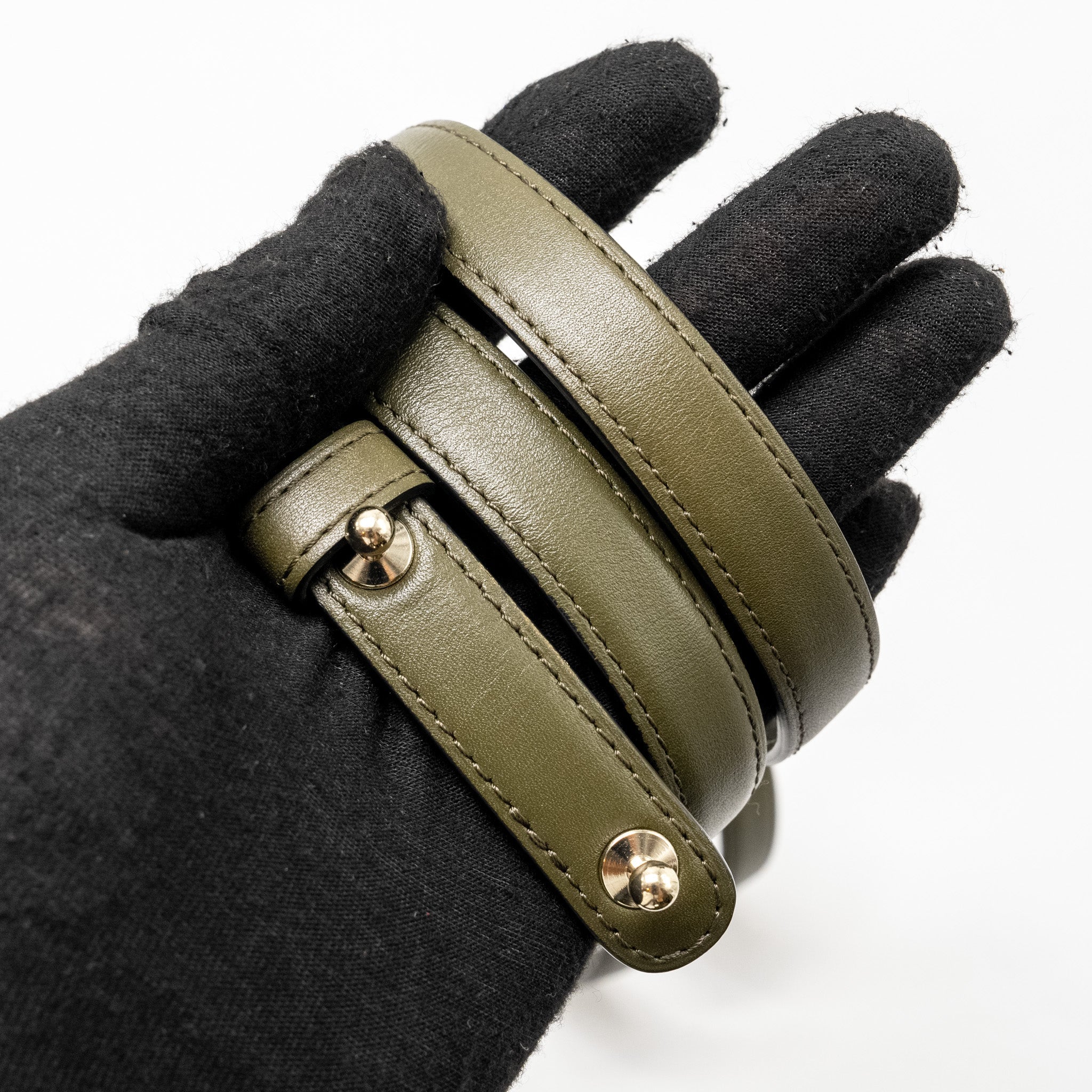 DELVAUX MINI BRILLIANT BAG CALFSKIN OLIVE LGHW