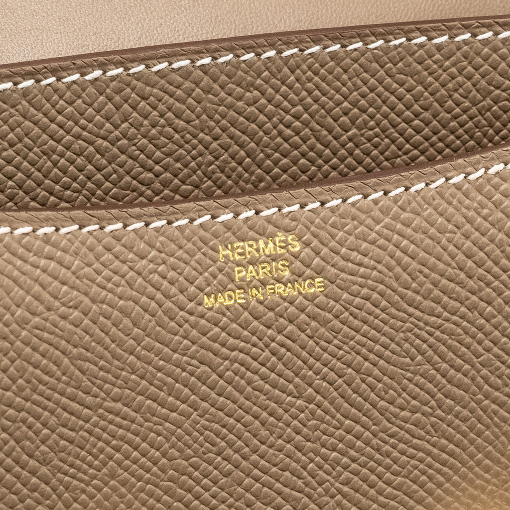 HERMES MINI CONSTANCE EPSOM ETOUPE GHW