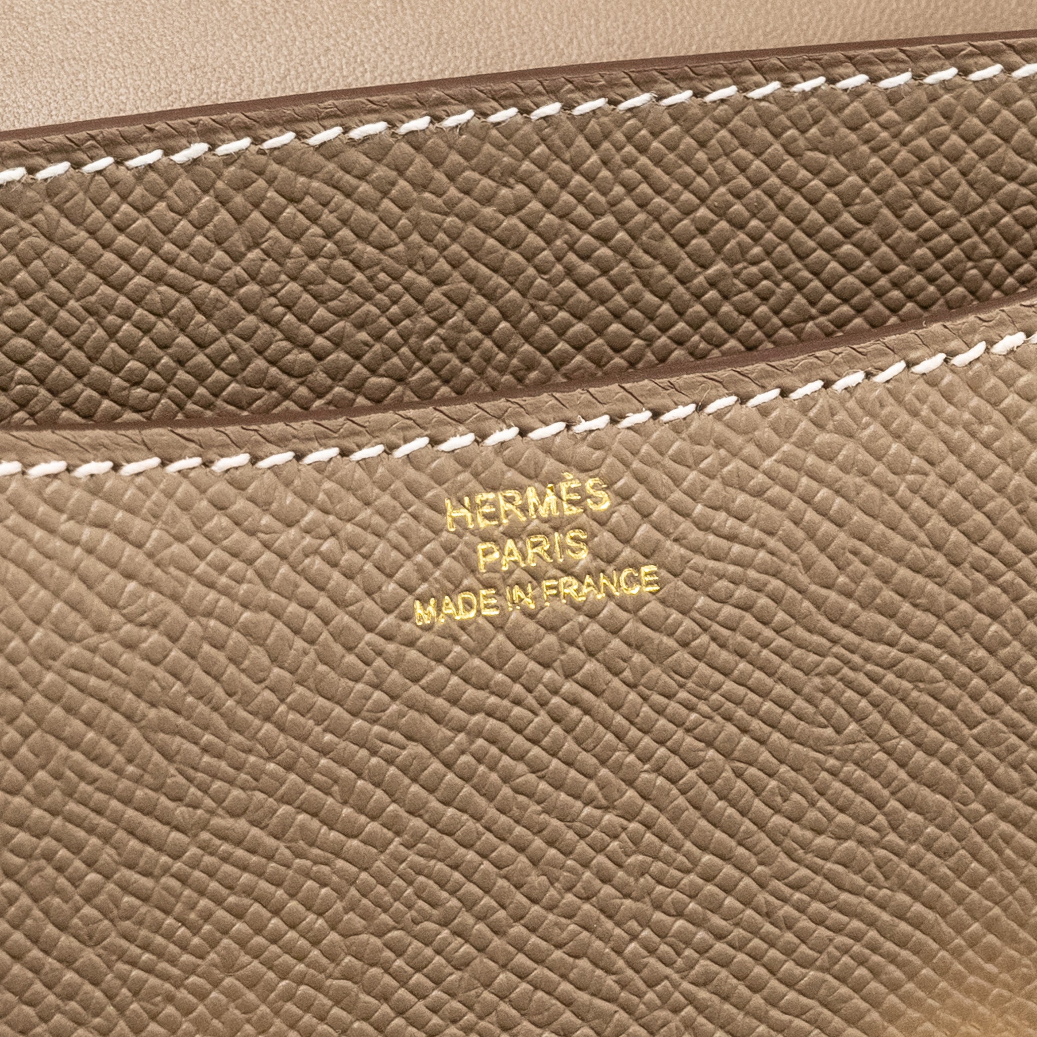 HERMES MINI CONSTANCE EPSOM ETOUPE GHW