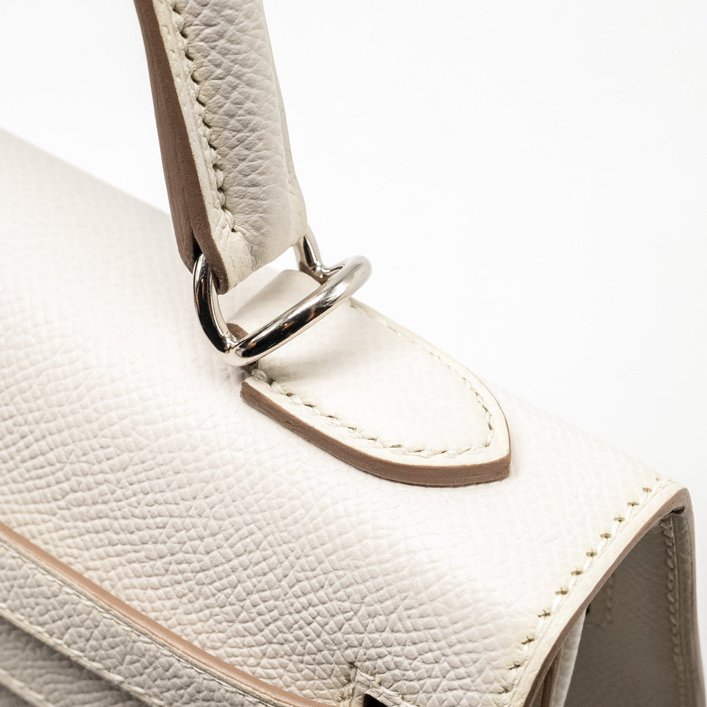 HERMES KELLY 25 EPSOM GRIS PALE SHW