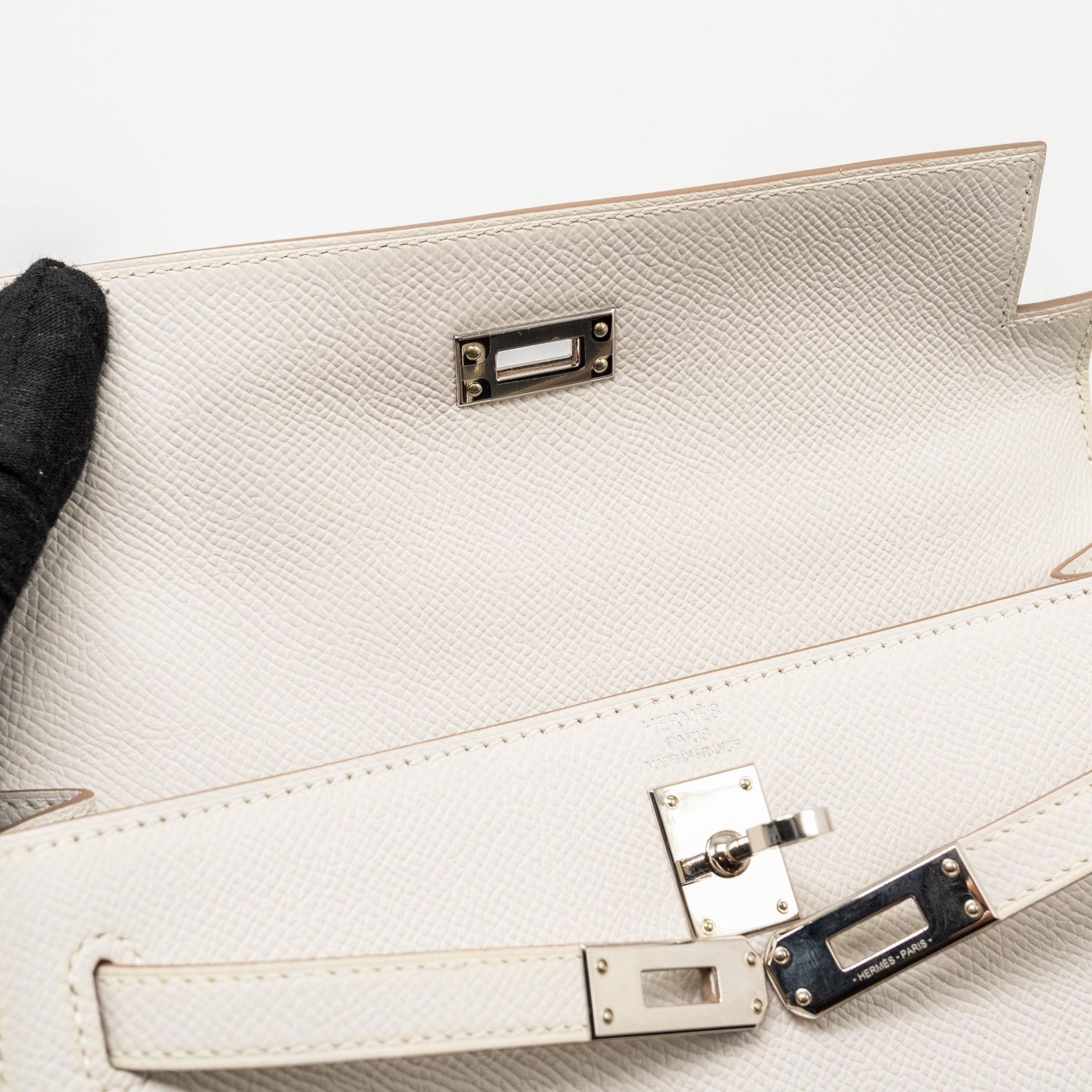 HERMES KELLY 25 EPSOM GRIS PALE SHW
