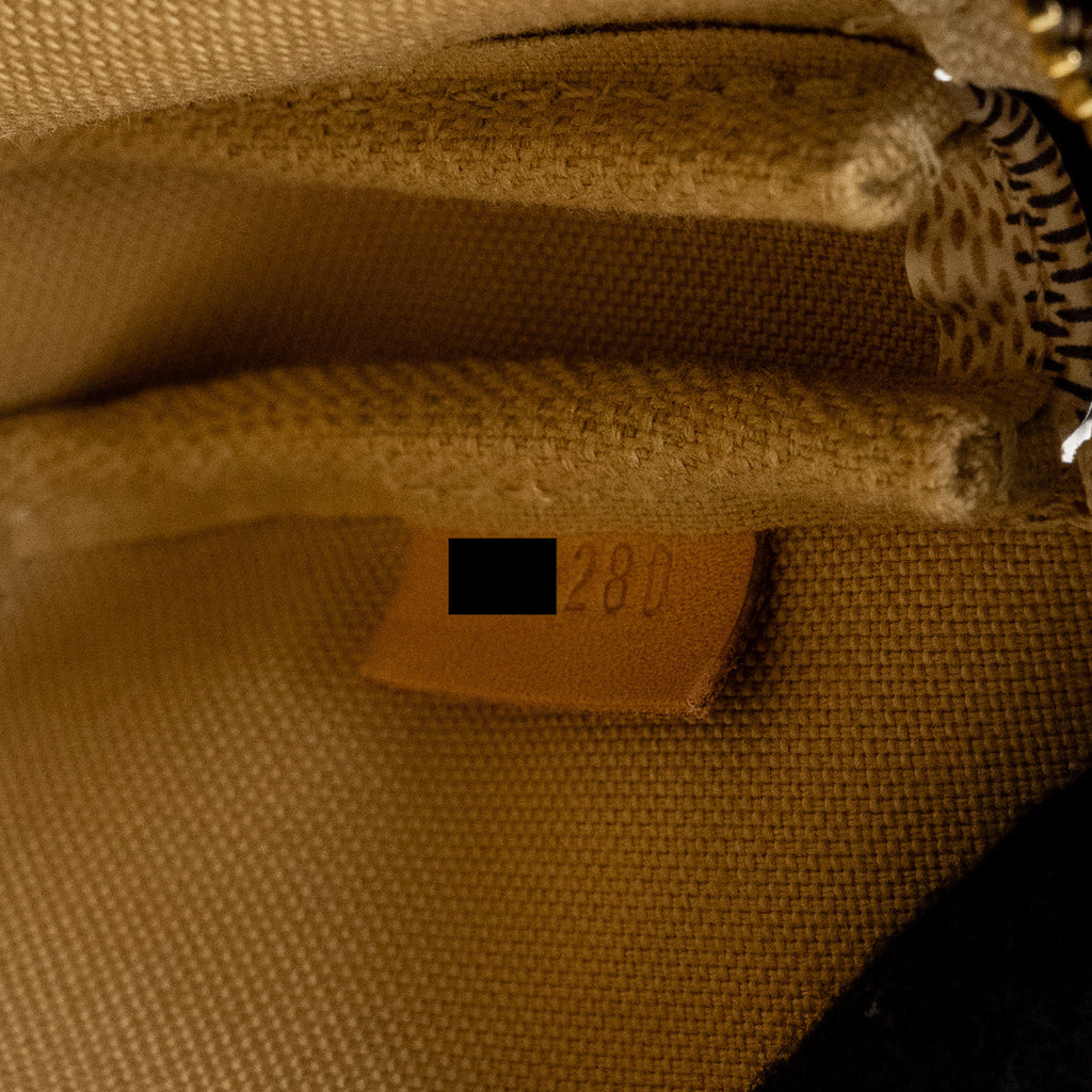 LOUIS VUITTON MINI POCHETTE ACCESSORIES DAMIER AZUR CANVAS GHW