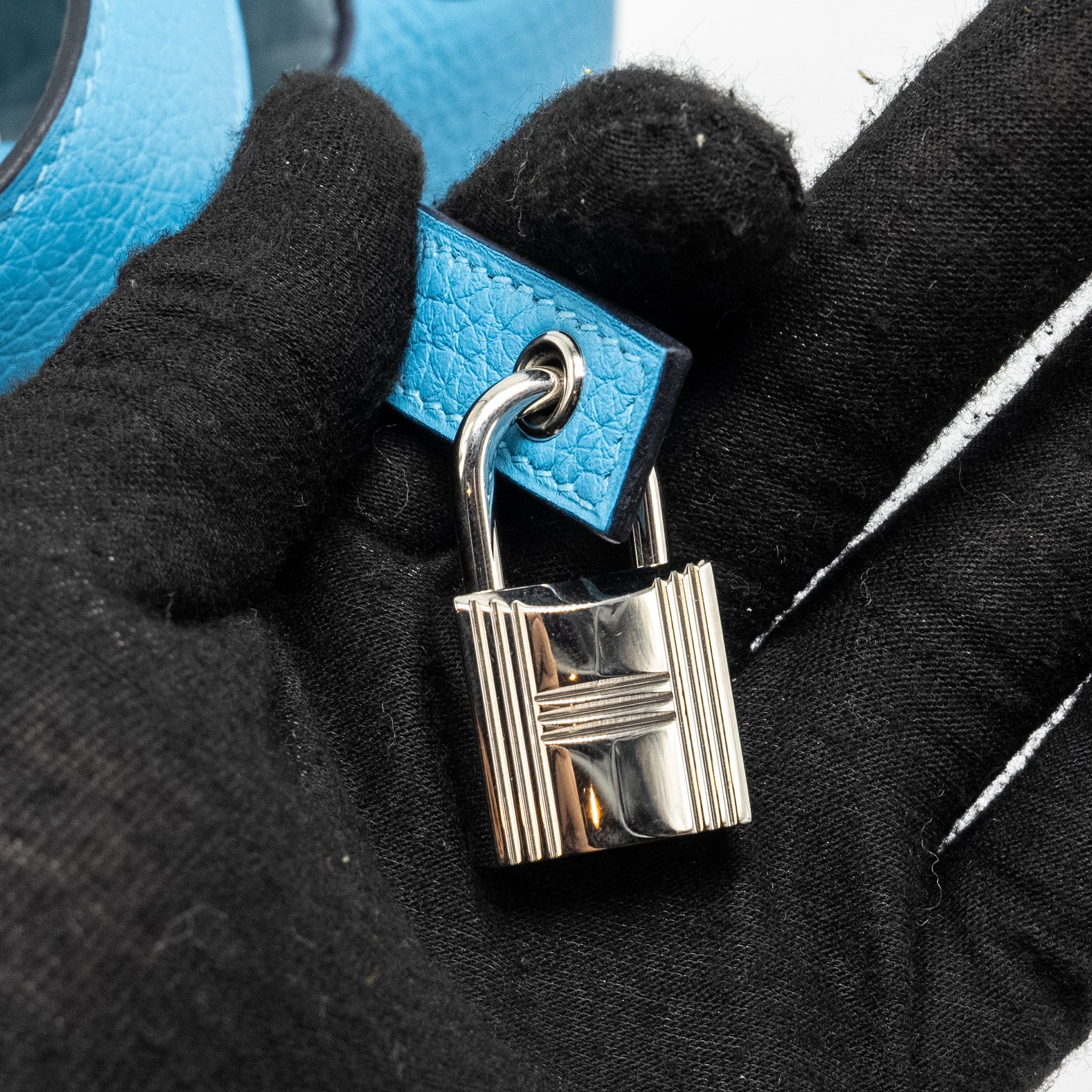 HERMES PICOTIN 18 LOCK BAG CLEMENCE BLUE DU NORD SHW