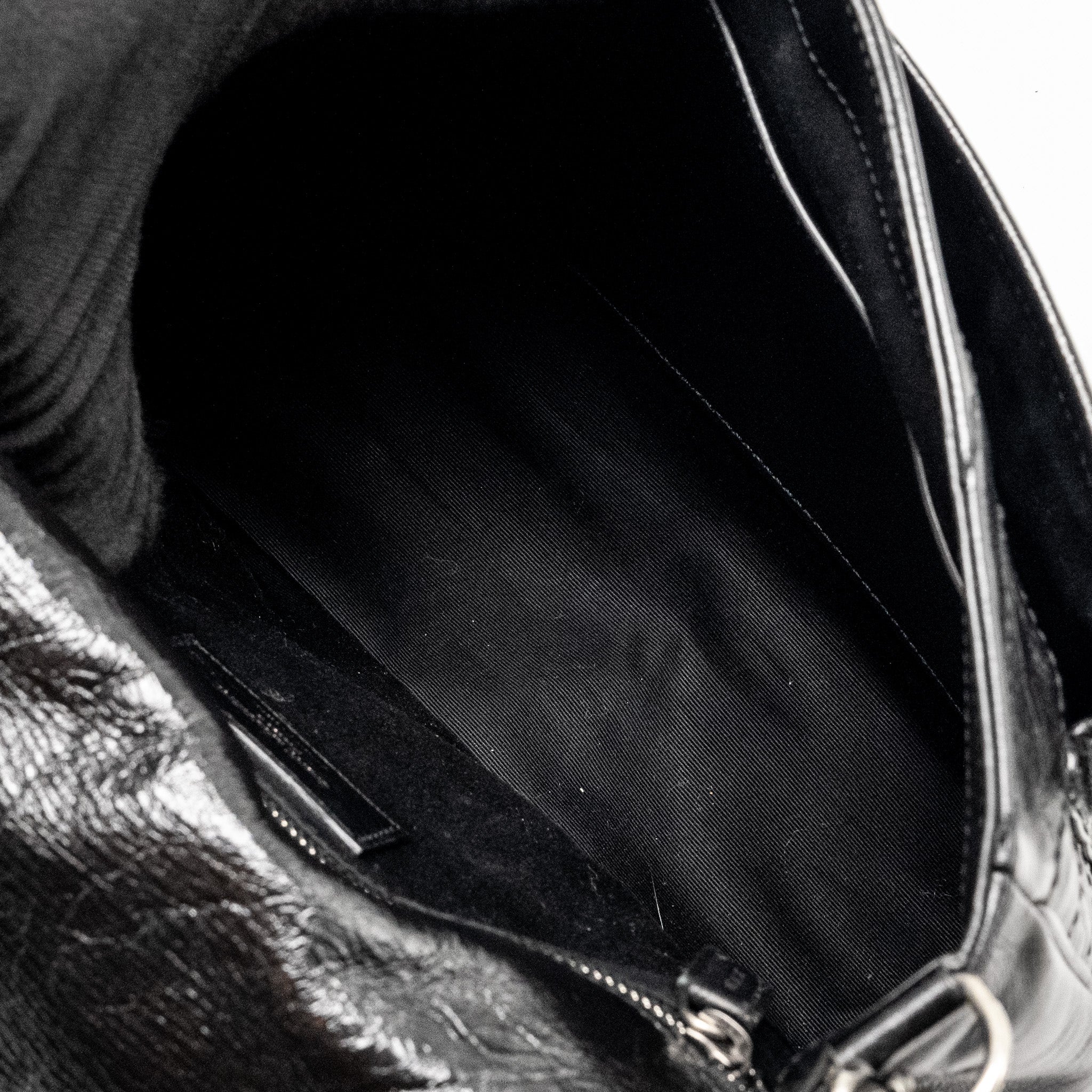 SAINT LAURENT MEDIUM NIKI CALFSKIN BLACK RUTHENIUM HARDWARE