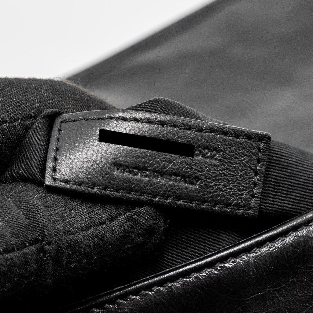 SAINT LAURENT MEDIUM NIKI CALFSKIN BLACK RUTHENIUM HARDWARE