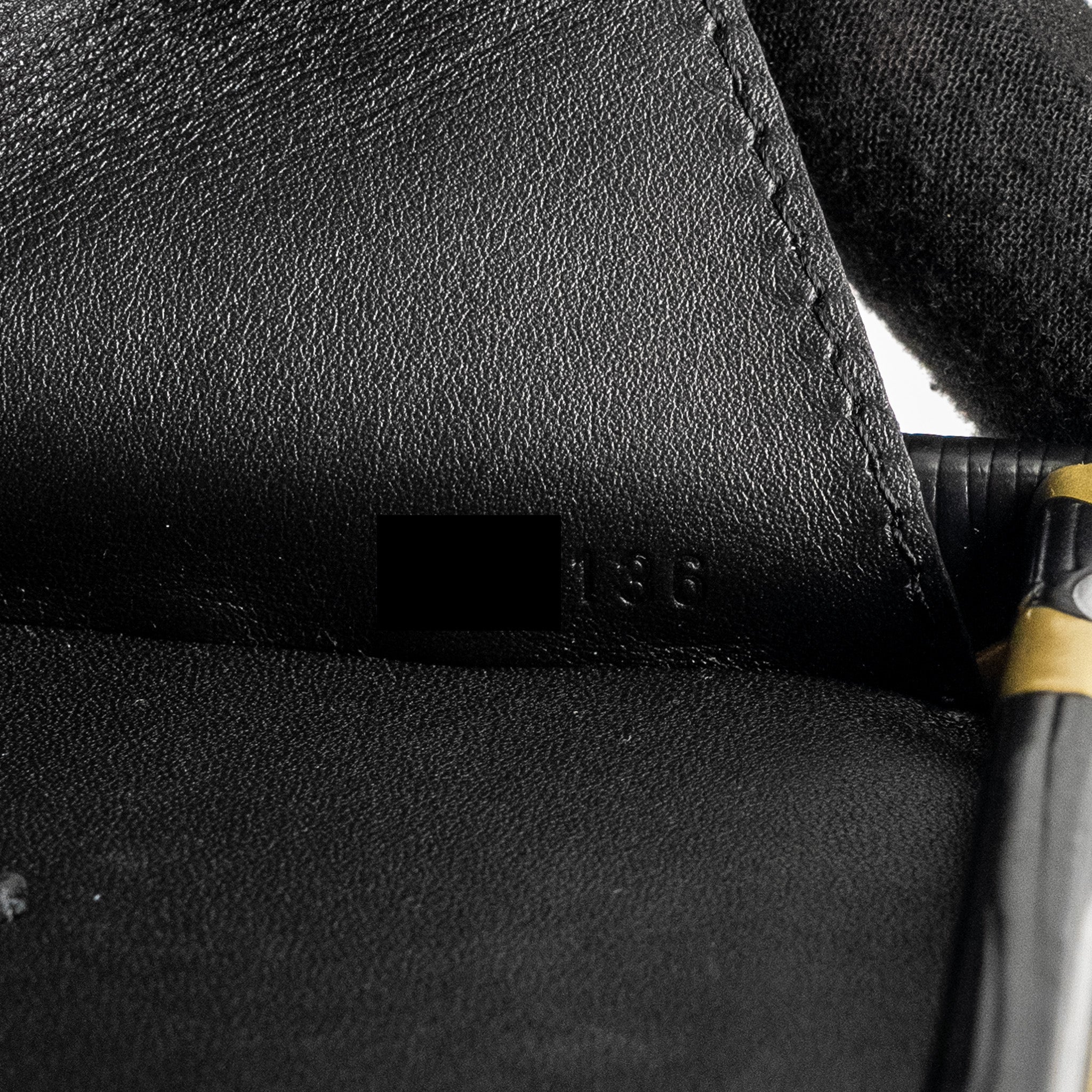 LOUIS VUITTON PETITE MALLE EPI BLACK/ GOLD SHW