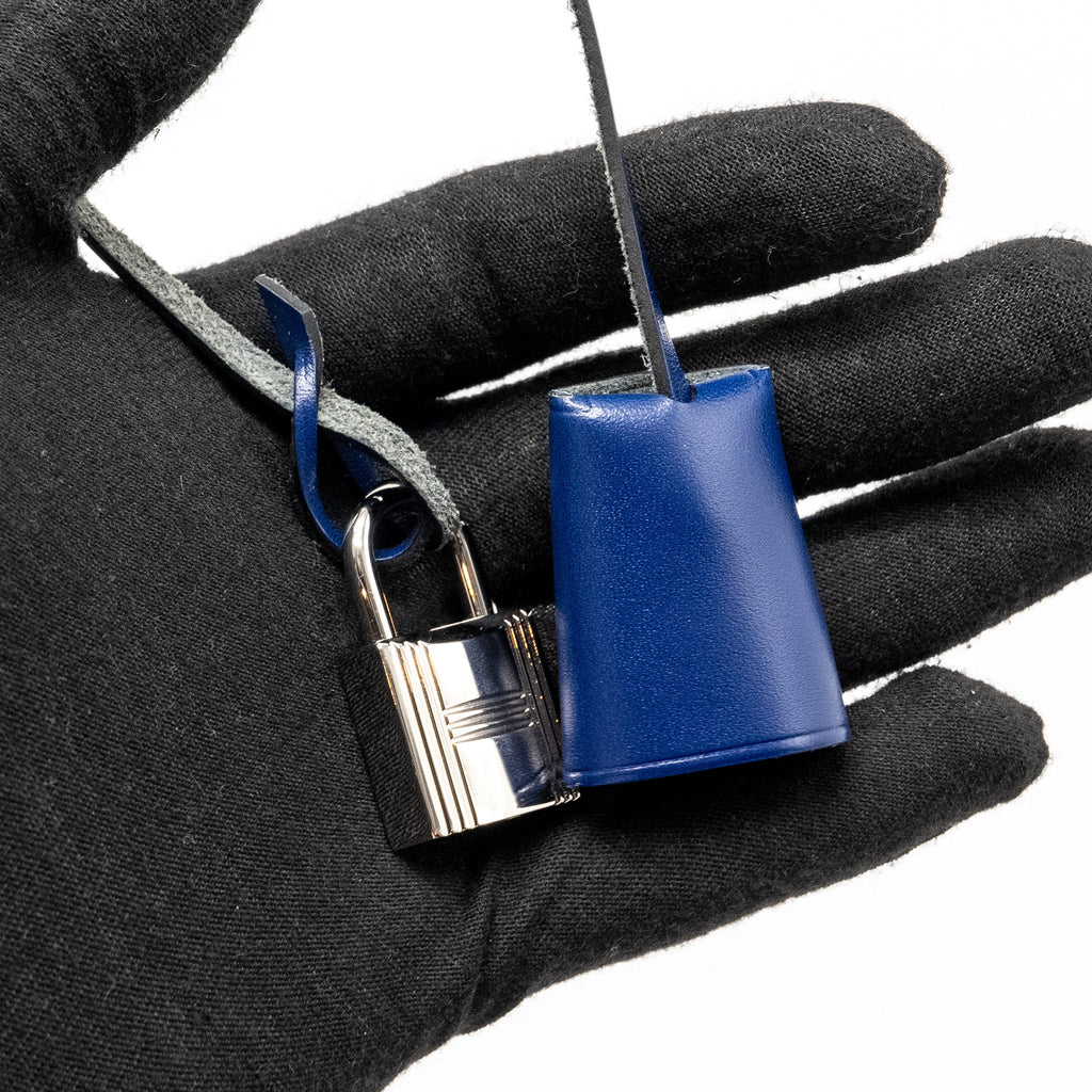 HERMES HERBAG 31 ZIP BAG CANVAS/LEATHER BLUE SHW