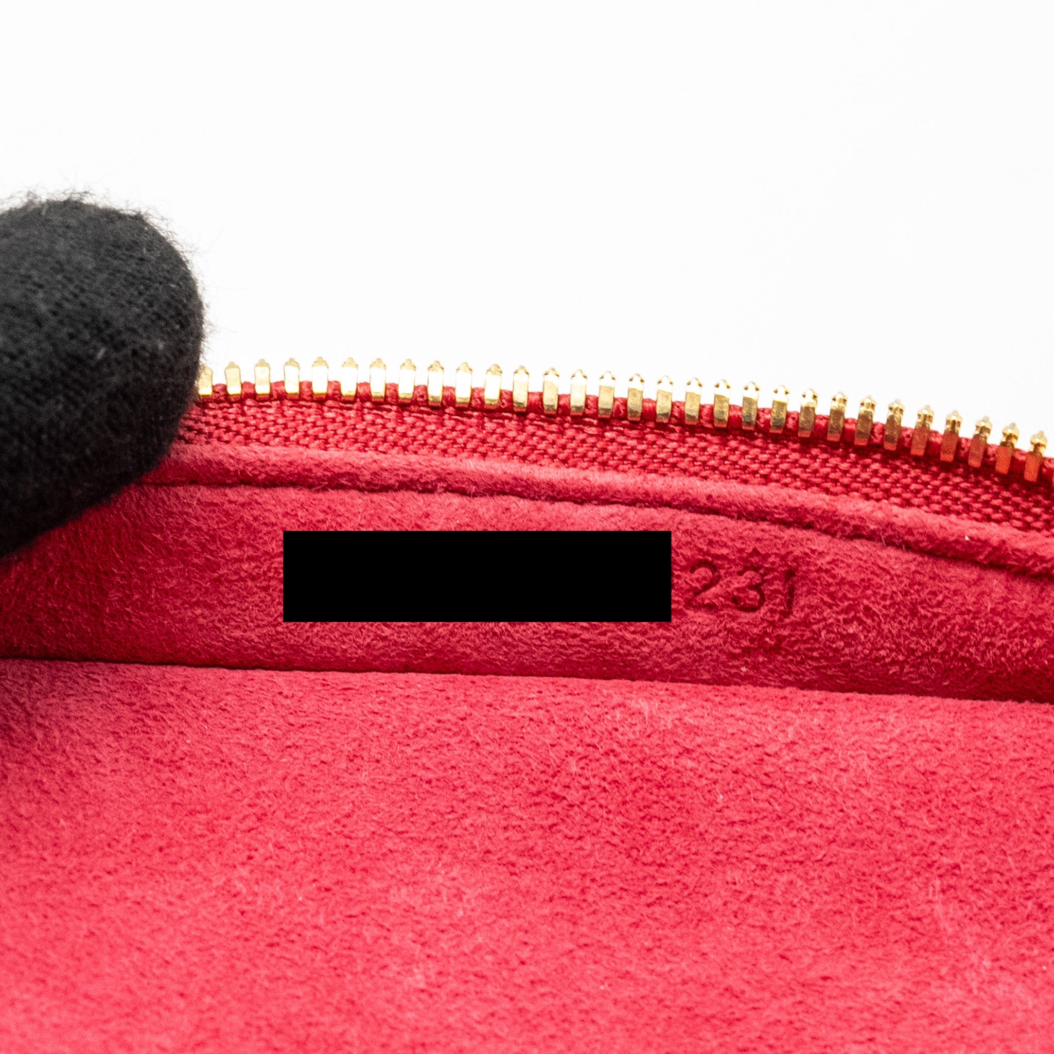 DIOR MICRO LADY DIOR VANITY CASE LAMBSKIN RED LGHW
