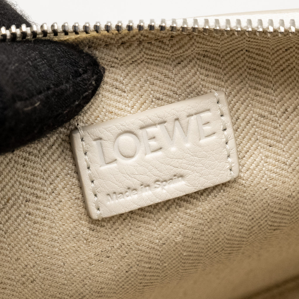 LOEWE MINI HAMMOCK HOBO CLASSIC CALFSKIN WHITE SHW
