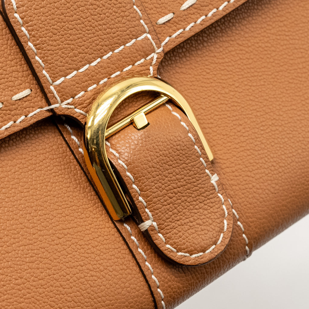 DELVAUX BRILLANT LONG WALLET CHAIN RODEO CALFSKIN CARAMEL GHW