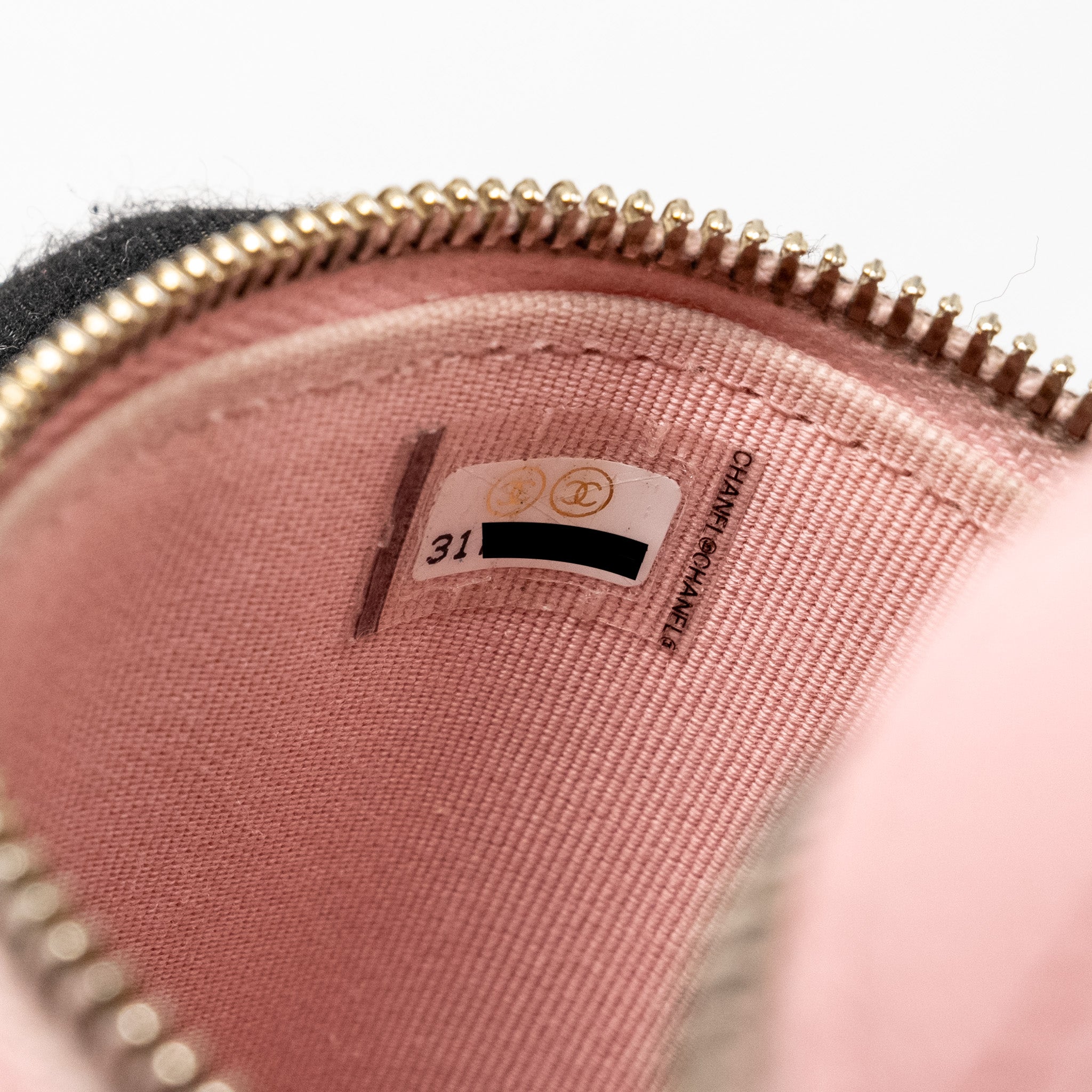 CHANEL VANITY PHONE HOLDER WITH CHAIN CAVIAR PINK LGHW