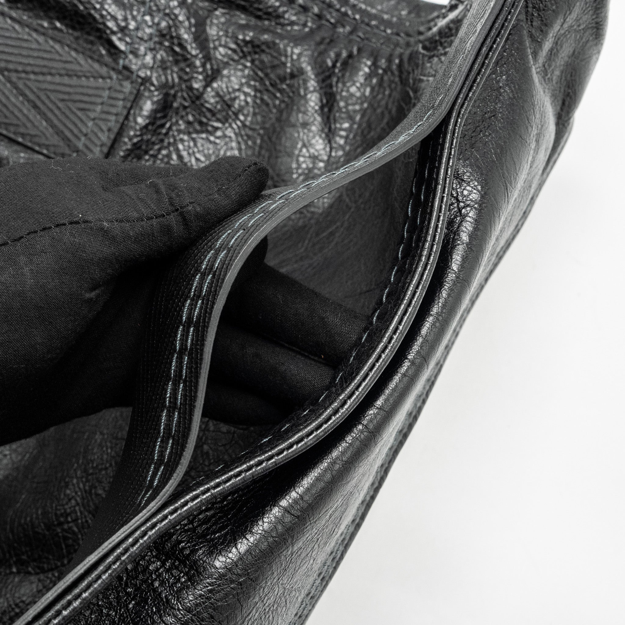 BALENCIAGA ZIP LARGE TOTE BAG BLACK GHW