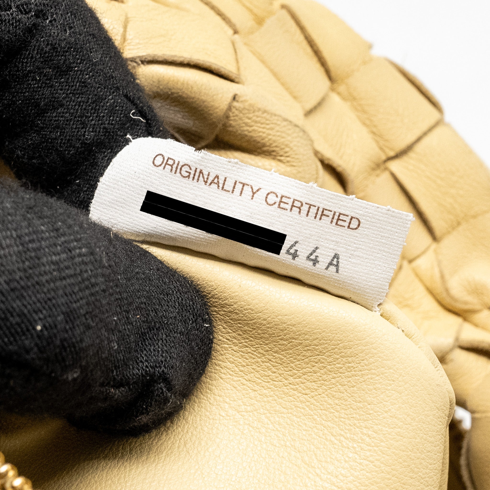 BOTTEGA VENETA MINI JODIE LAMBSKIN BEIGE GHW