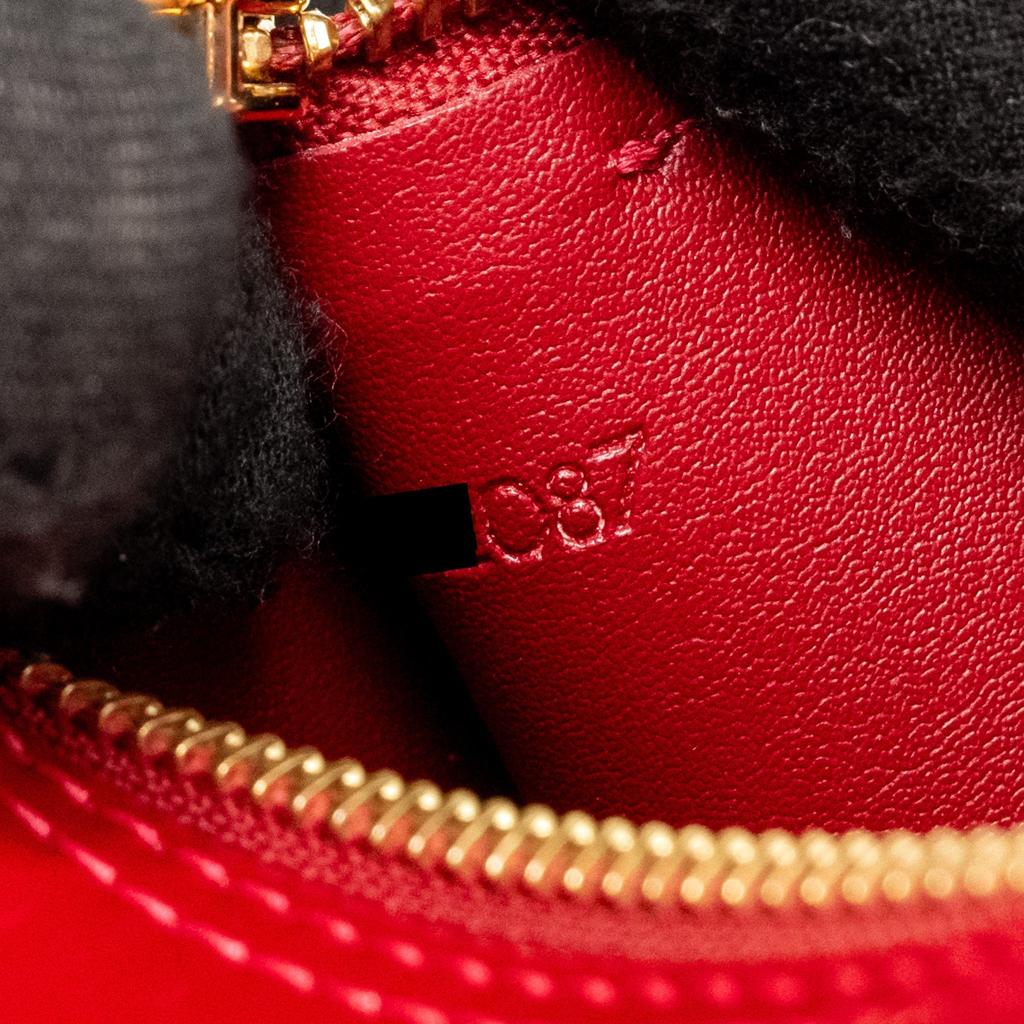 LOUIS VUITTON VINTAGE VERNIS PAPILLON BAG PATENT LEATHER RED GHW