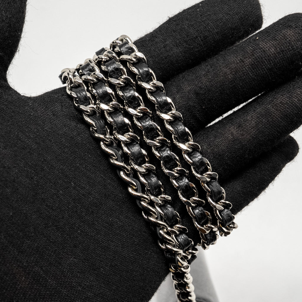 CHANEL TIMELESS WALLET ON CHAIN CAVIAR BLACK SHW