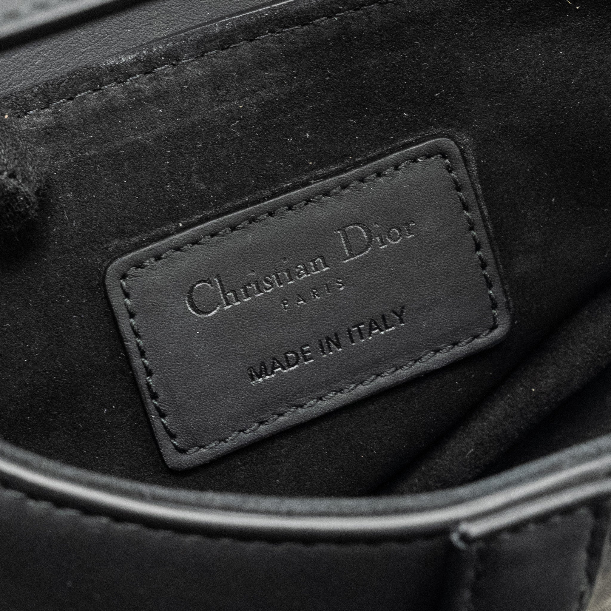 DIOR MINI SADDLE BAG CALFSKIN SO BLACK