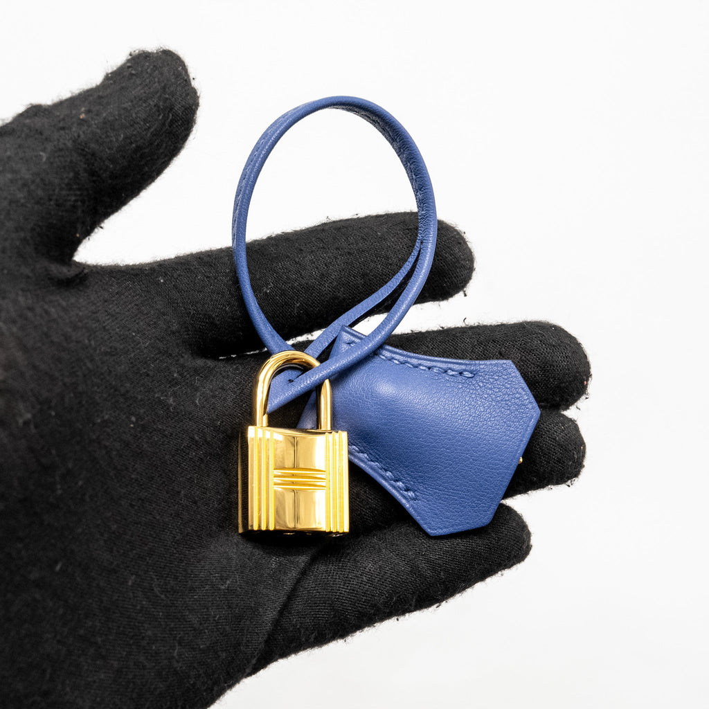 HERMES BIRKIN 25 SWIFT BLUE BRIGHTON GHW